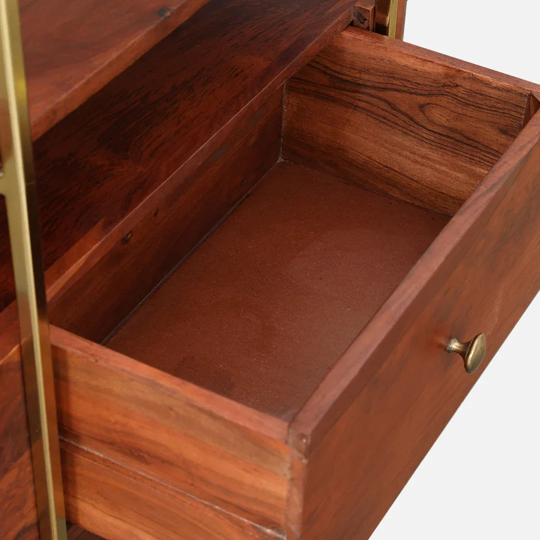 Alviya Book Shelves in Natural & Gold Colour - HomeTown