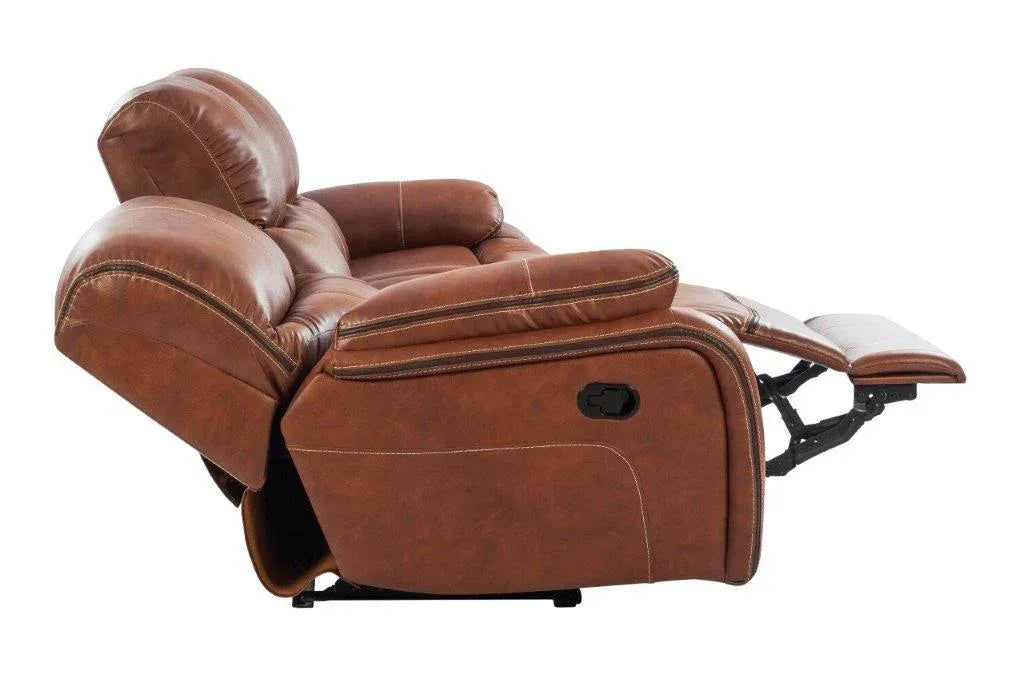 Tigris Leatherette Recliner In Brown Colour - HomeTown