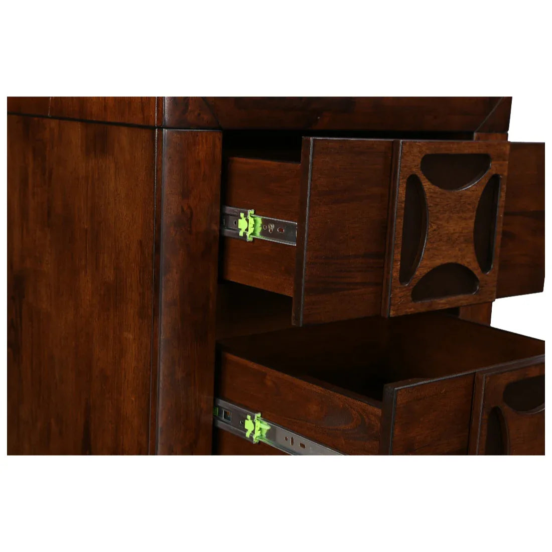 Casablanca Solidwood Night Stand in Walnut Colour - HomeTown
