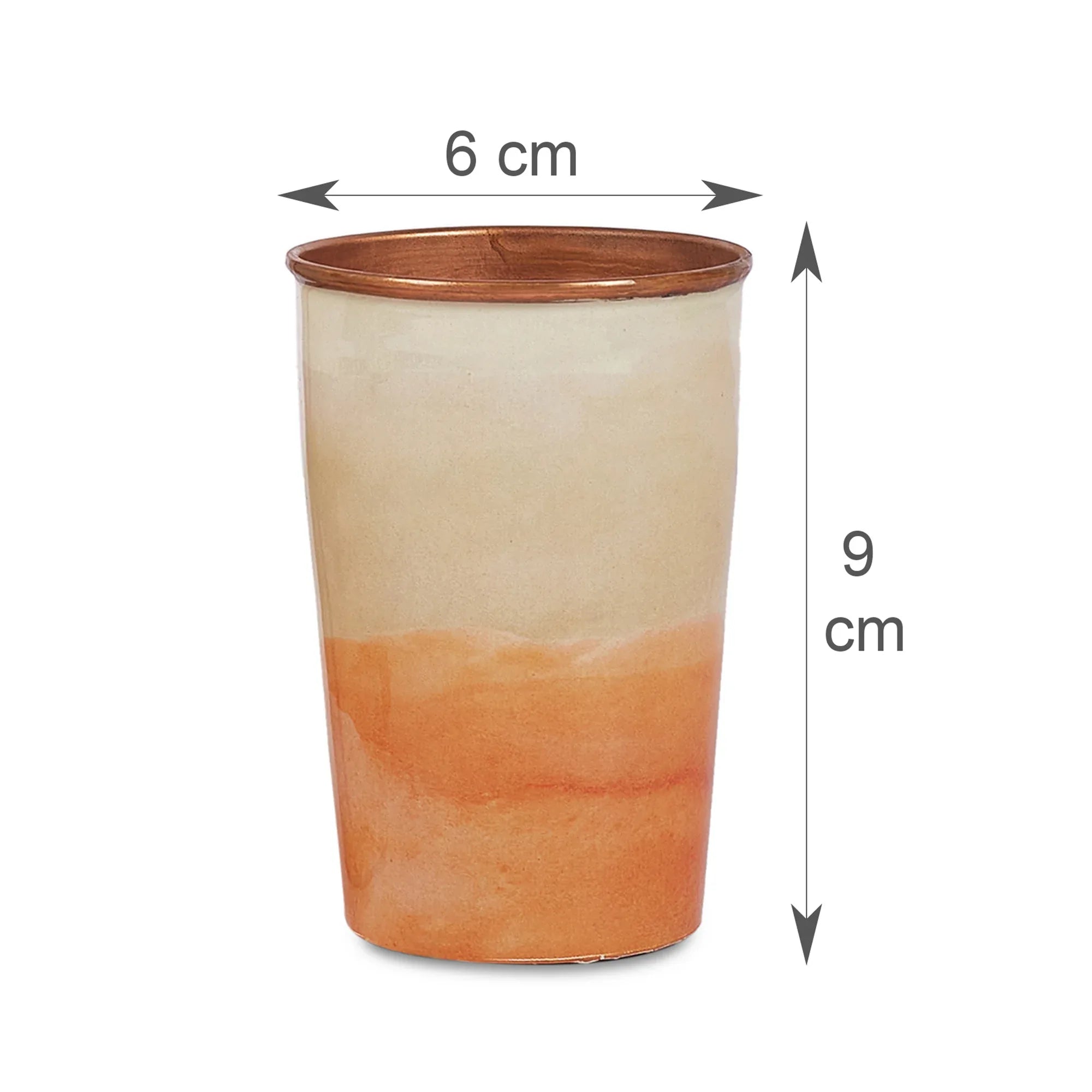 Oasis Copper Copper Bottle (1 Liter) & Tumbler (300ml) Set of 3 in Multi Colour - HomeTown