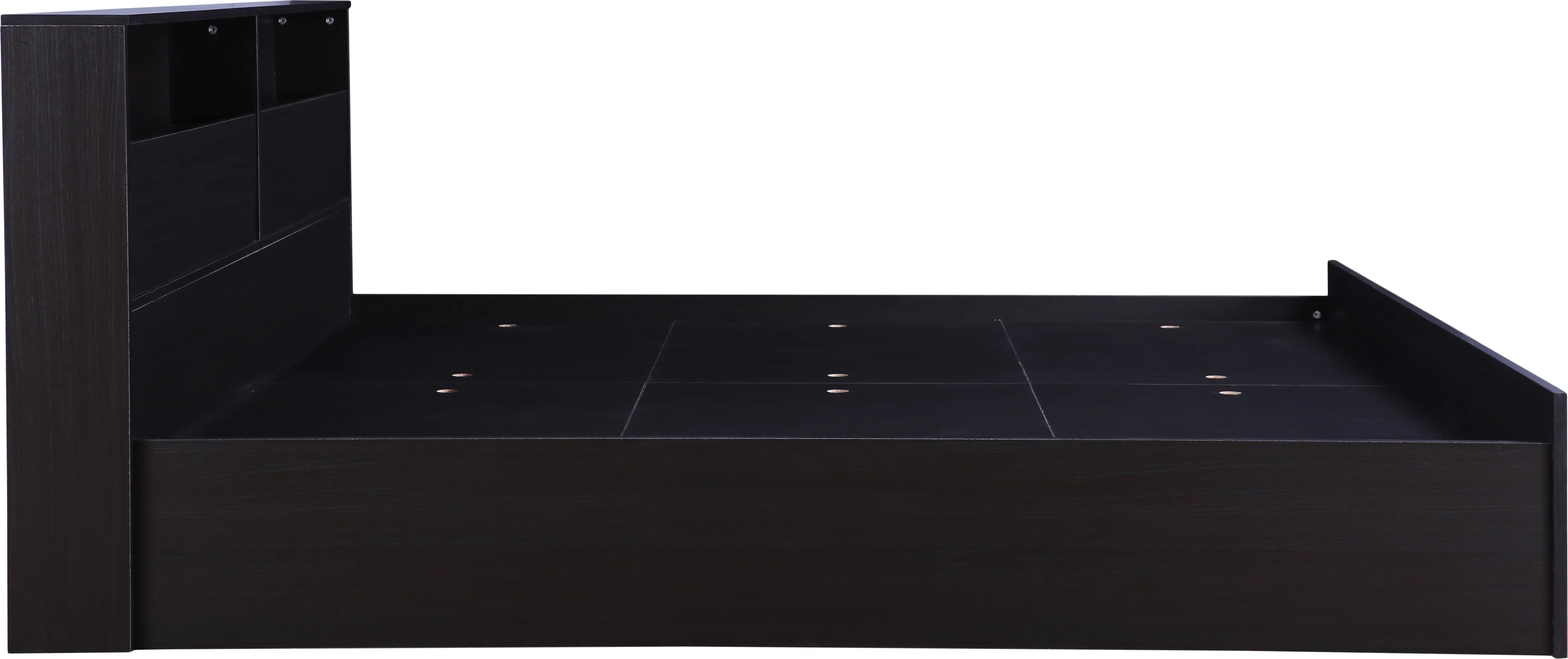 Alex King bed with Box storage in Dark Walnut Colour - HomeTown