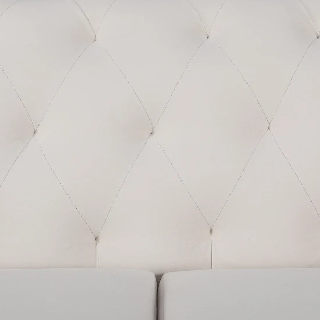 Valentina Fabric Three Seater Sofa in White Colour - HomeTown