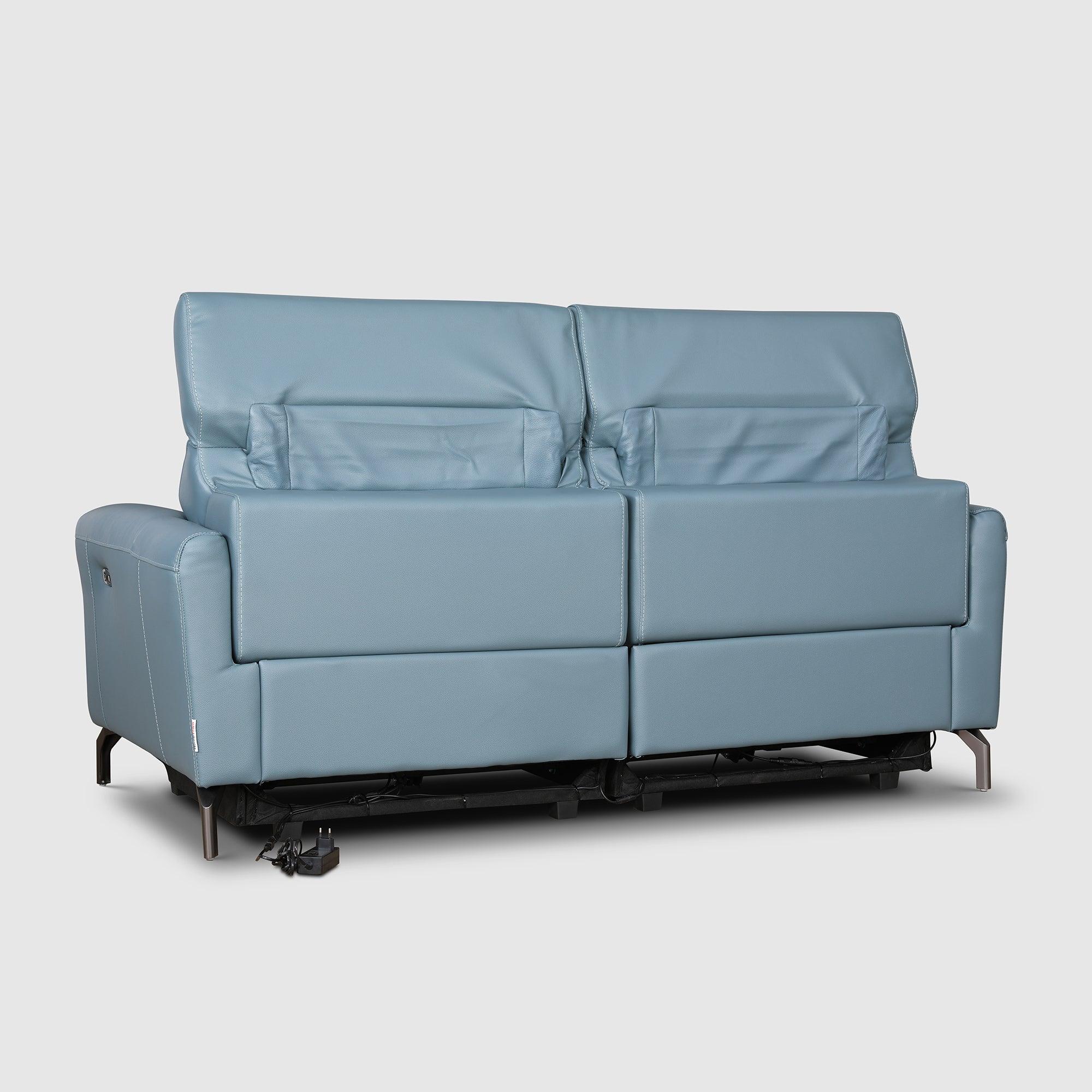 Emilia Half Leather Three seater Electric Recliner - HomeTown