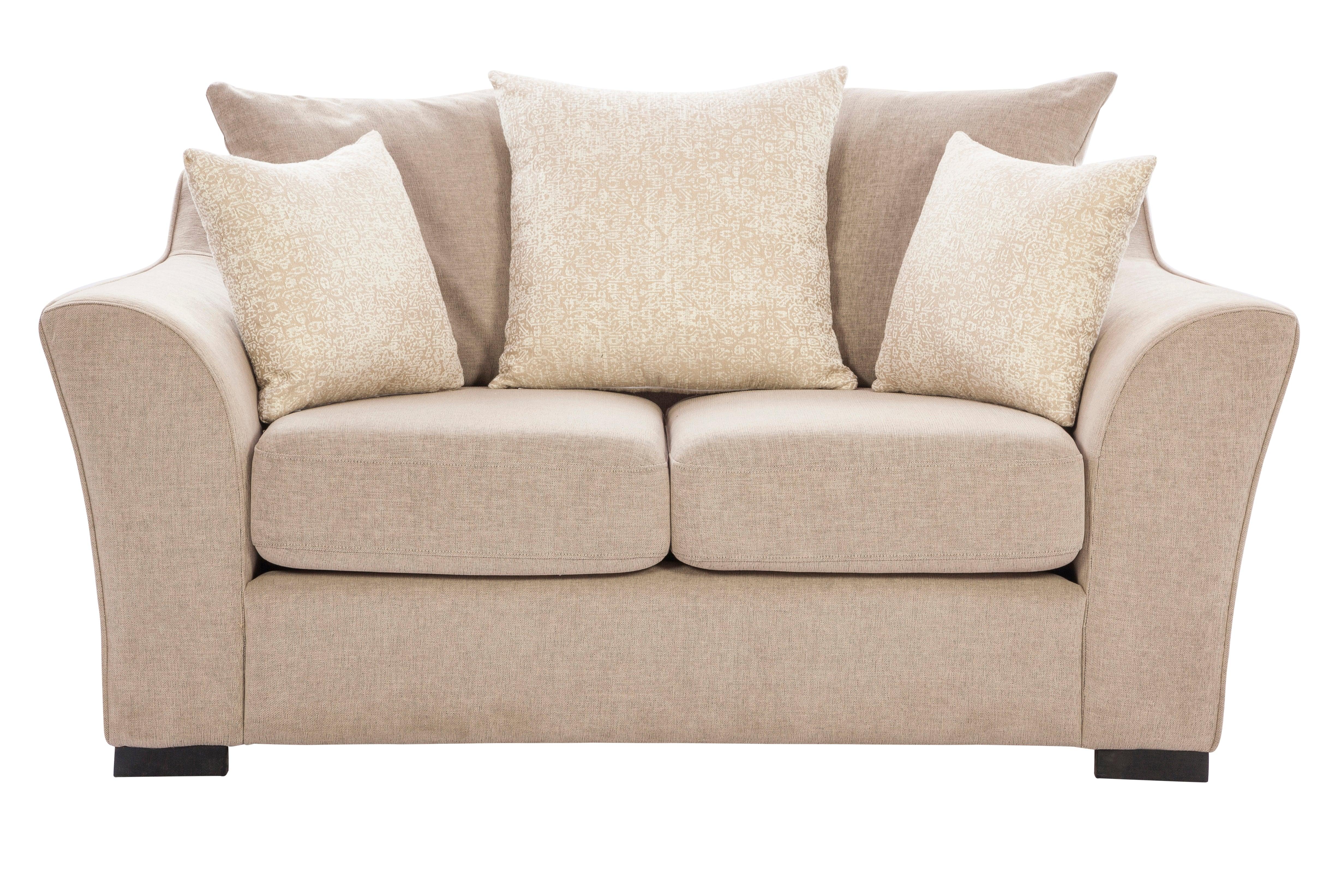 Perth Fabric Three + Two Seater Sofa in Beige Colour - HomeTown