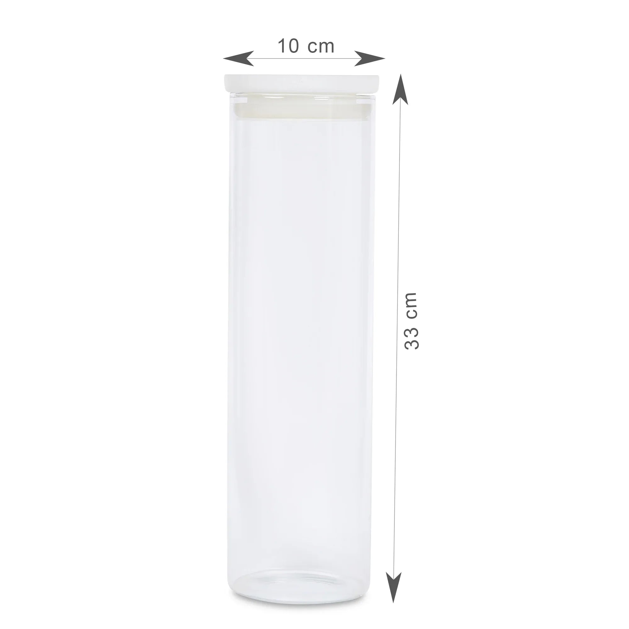 Fiesta Borosilicate Glass Pantry Storage Jar Set of 5 in Clear Colour - HomeTown