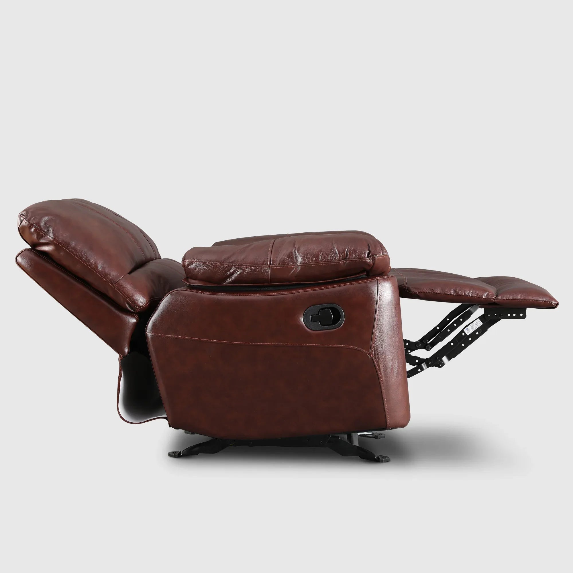 Charles Half Leather Single Seater Recliner - HomeTown