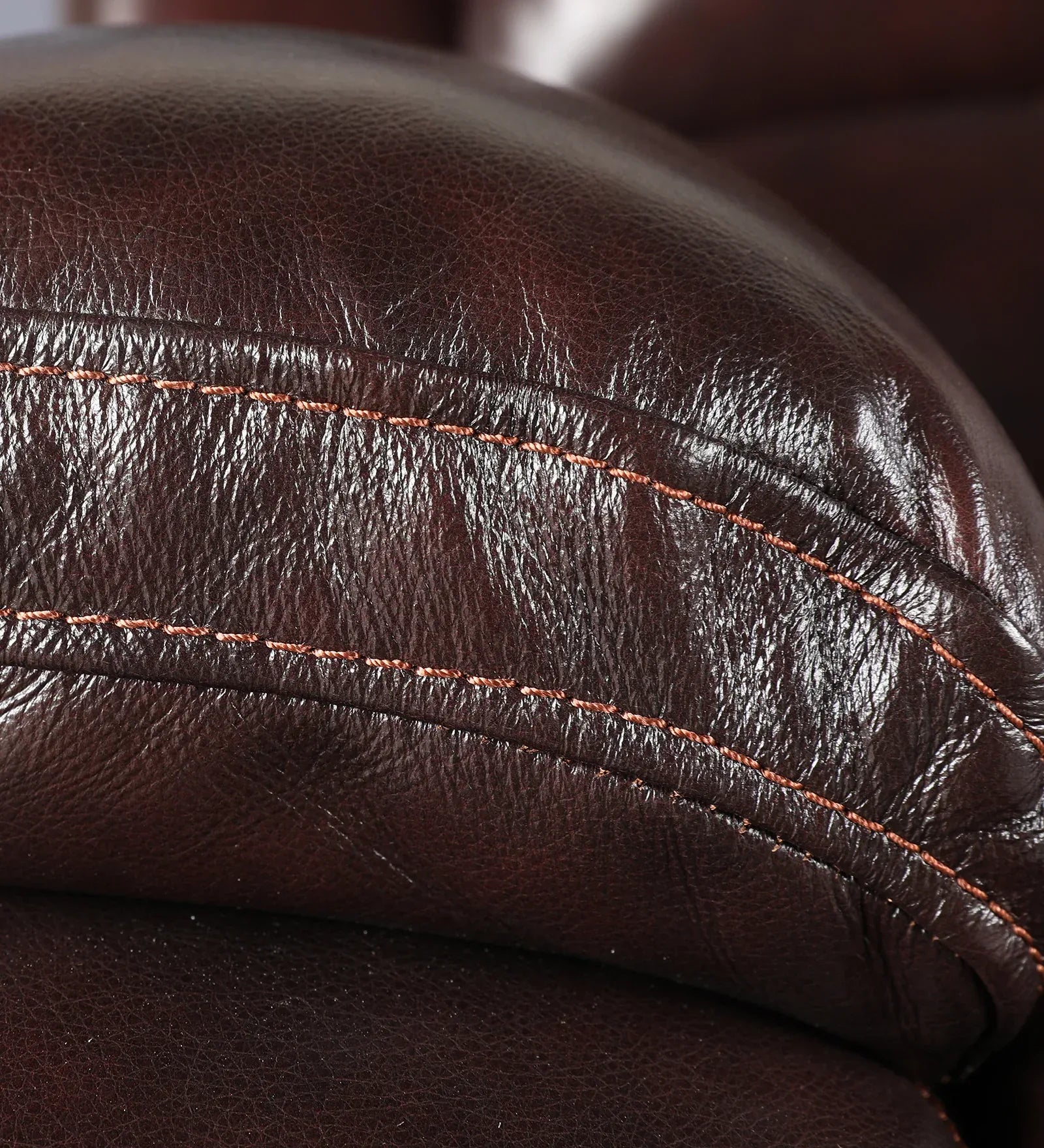 Rhine Half Leather Electric Recliner In Brown Colour - HomeTown