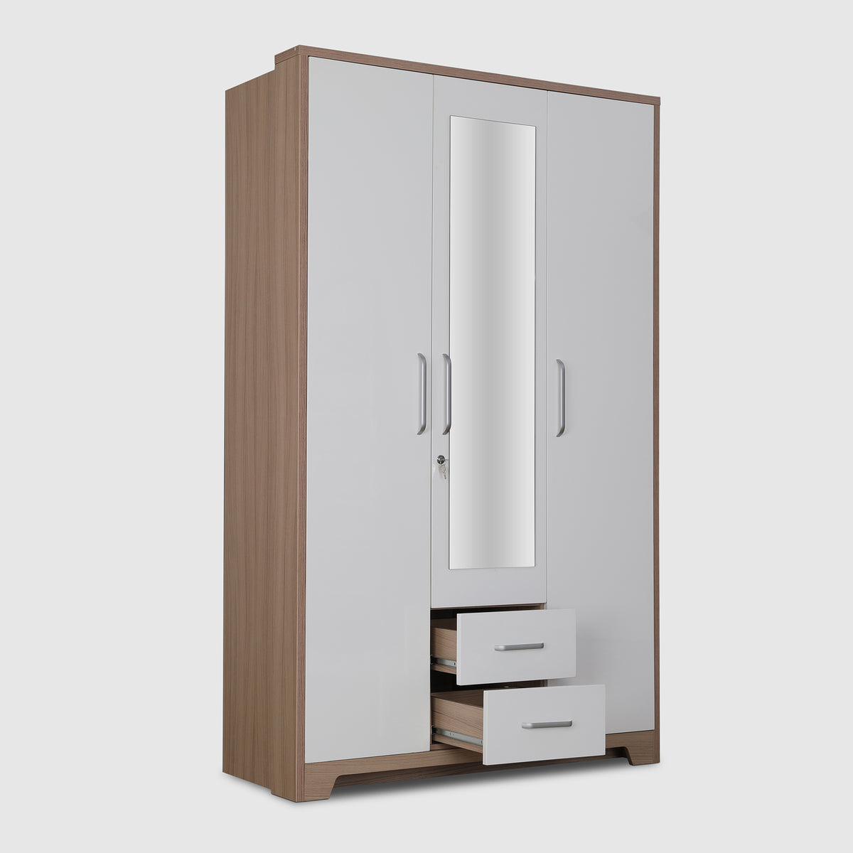 Ambra  Three Door Wardrobe in Oak Colour