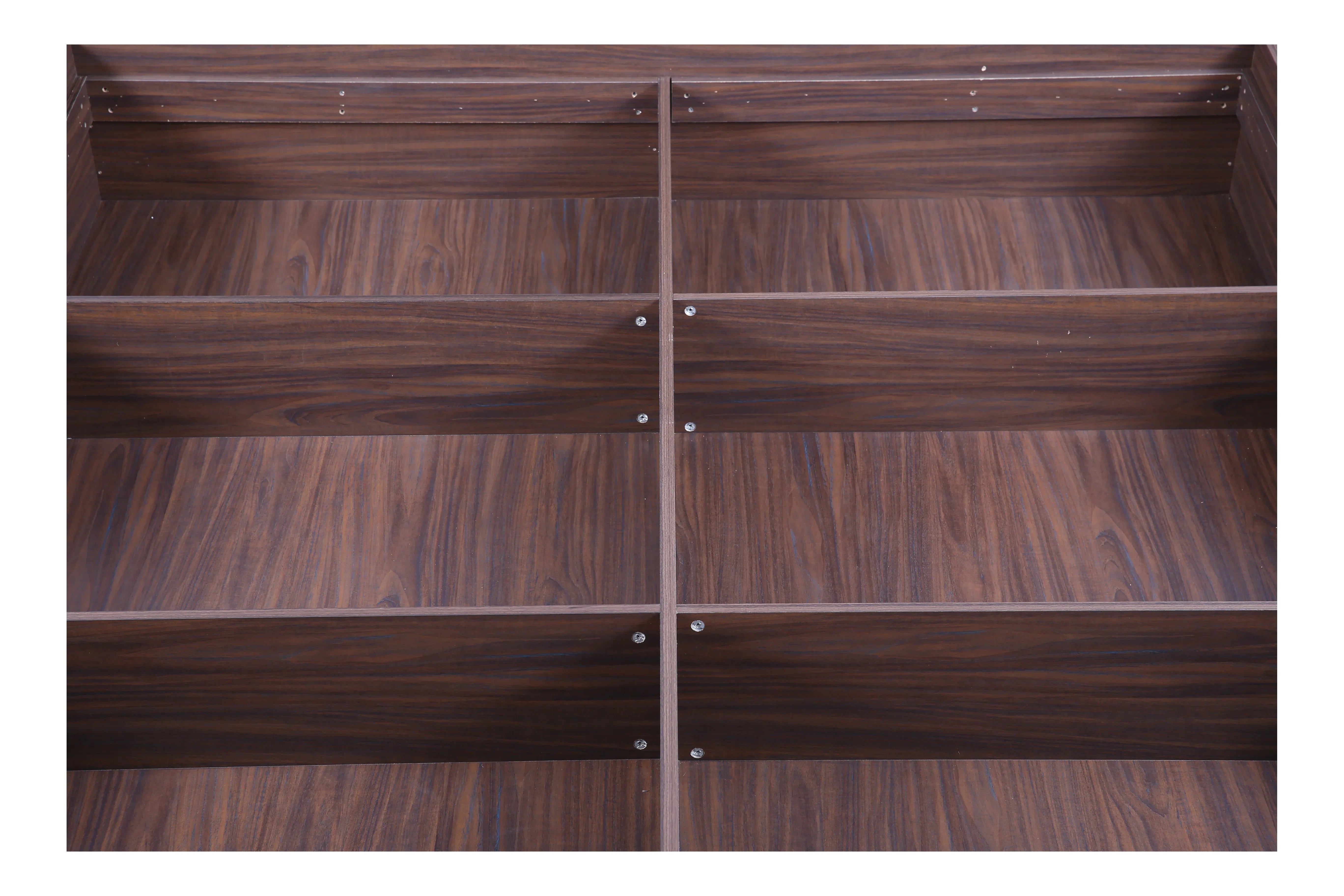 Bolton Queen bed with Box storage in Walnut Colour - HomeTown
