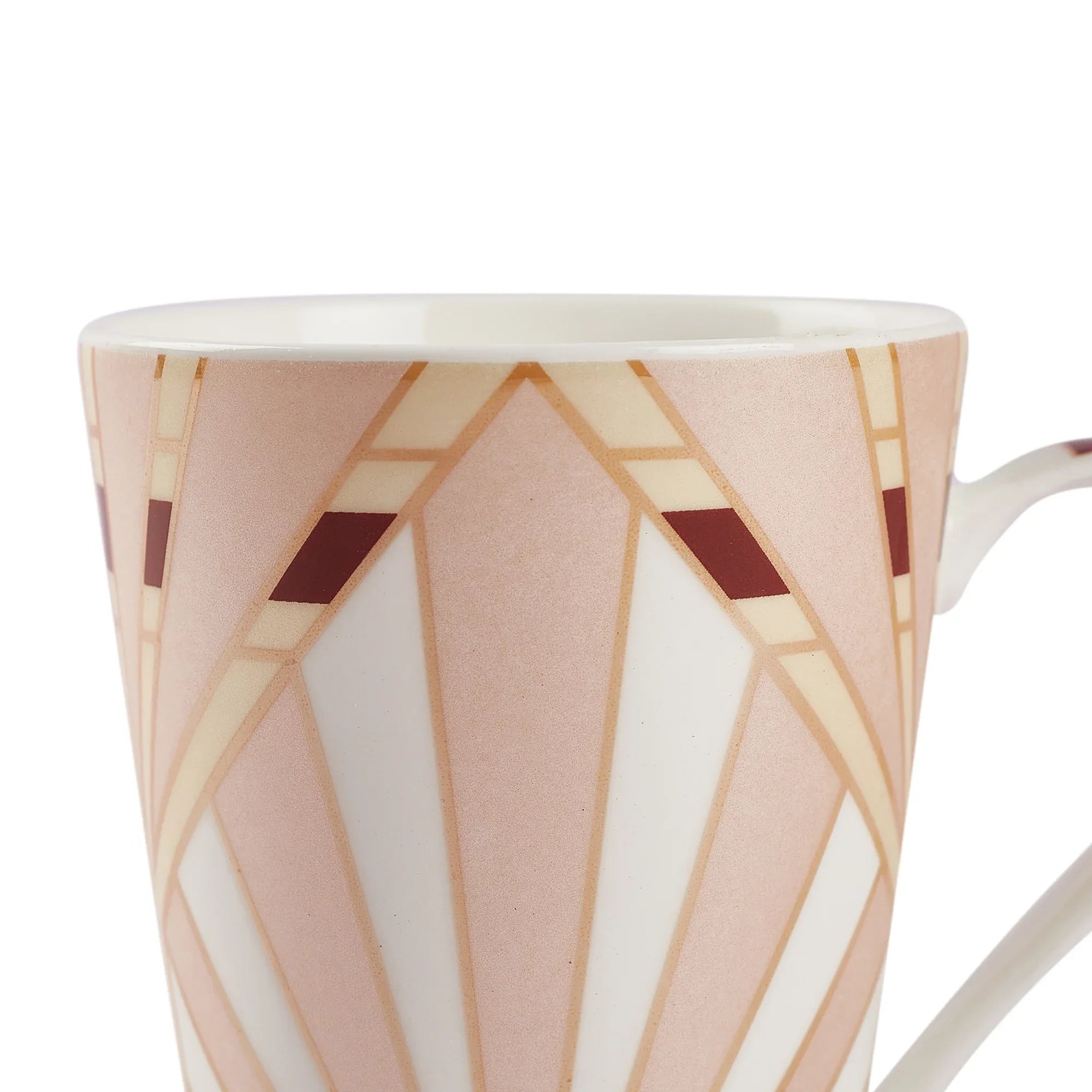 Sapphire Bone China Coffee Mug Set of 4 in Peach Colour - HomeTown