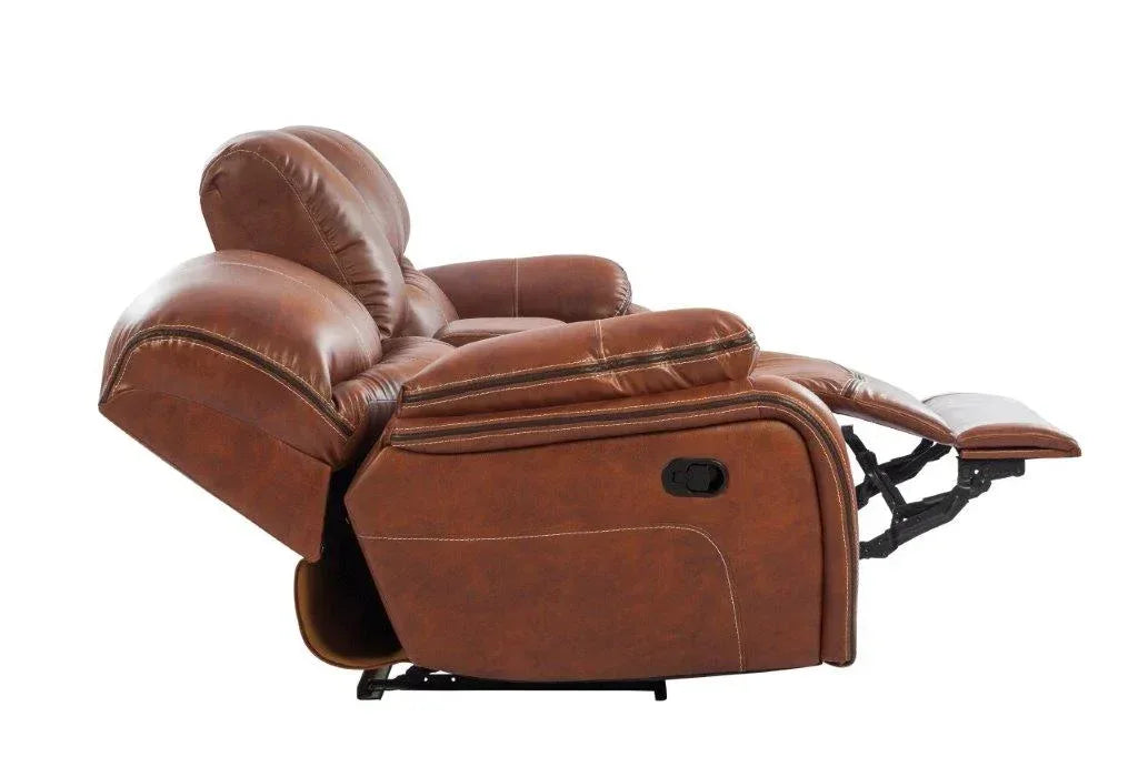 Tigris Leatherette Recliner In Brown Colour - HomeTown