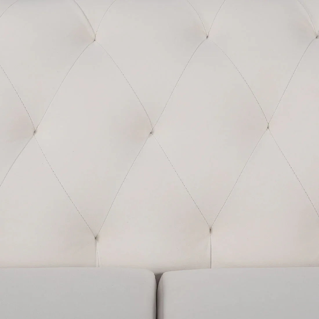 Valentina Fabric Three Seater Sofa in White Colour - HomeTown