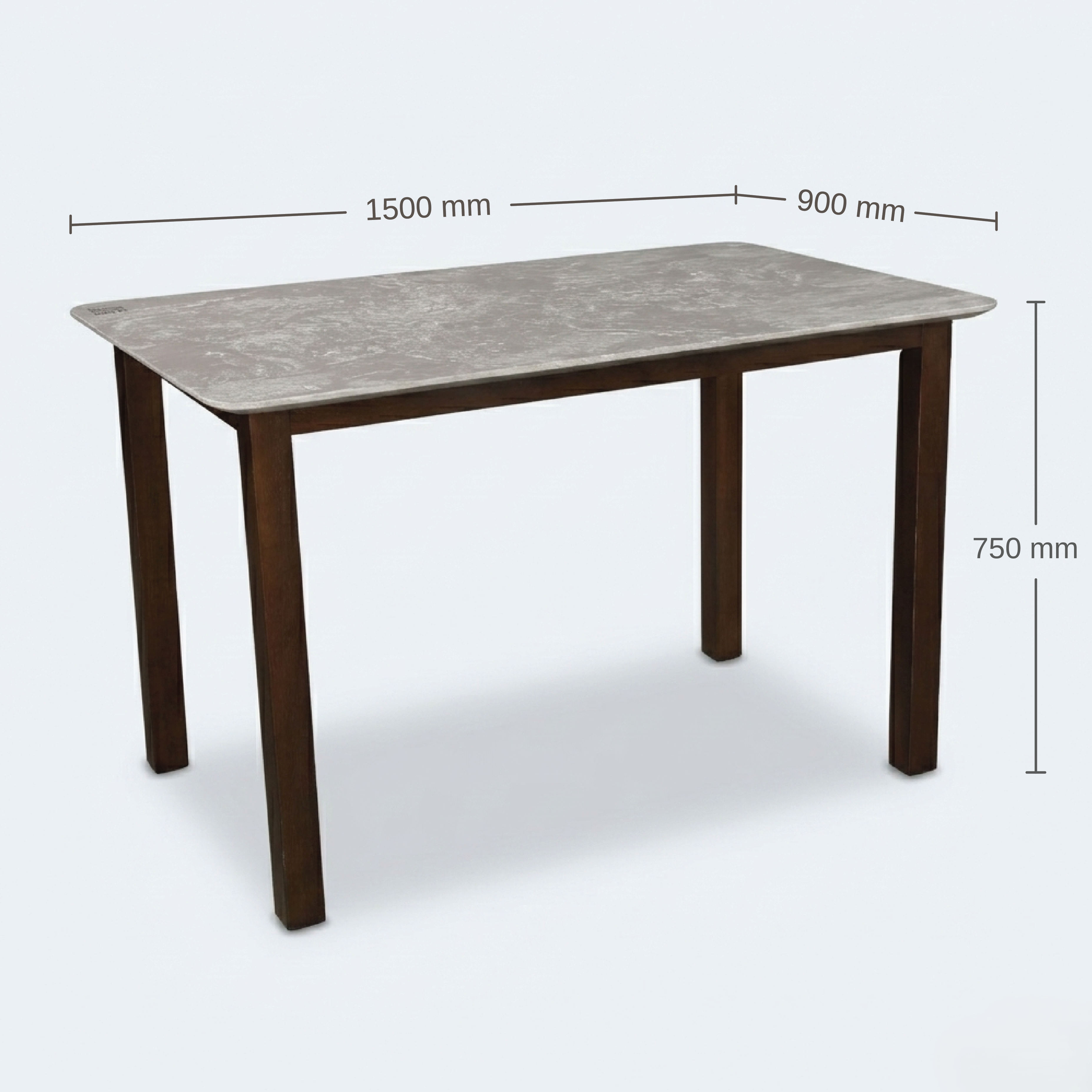 STONITA MARBLE TOP 6S DIN SET WITH BENCH