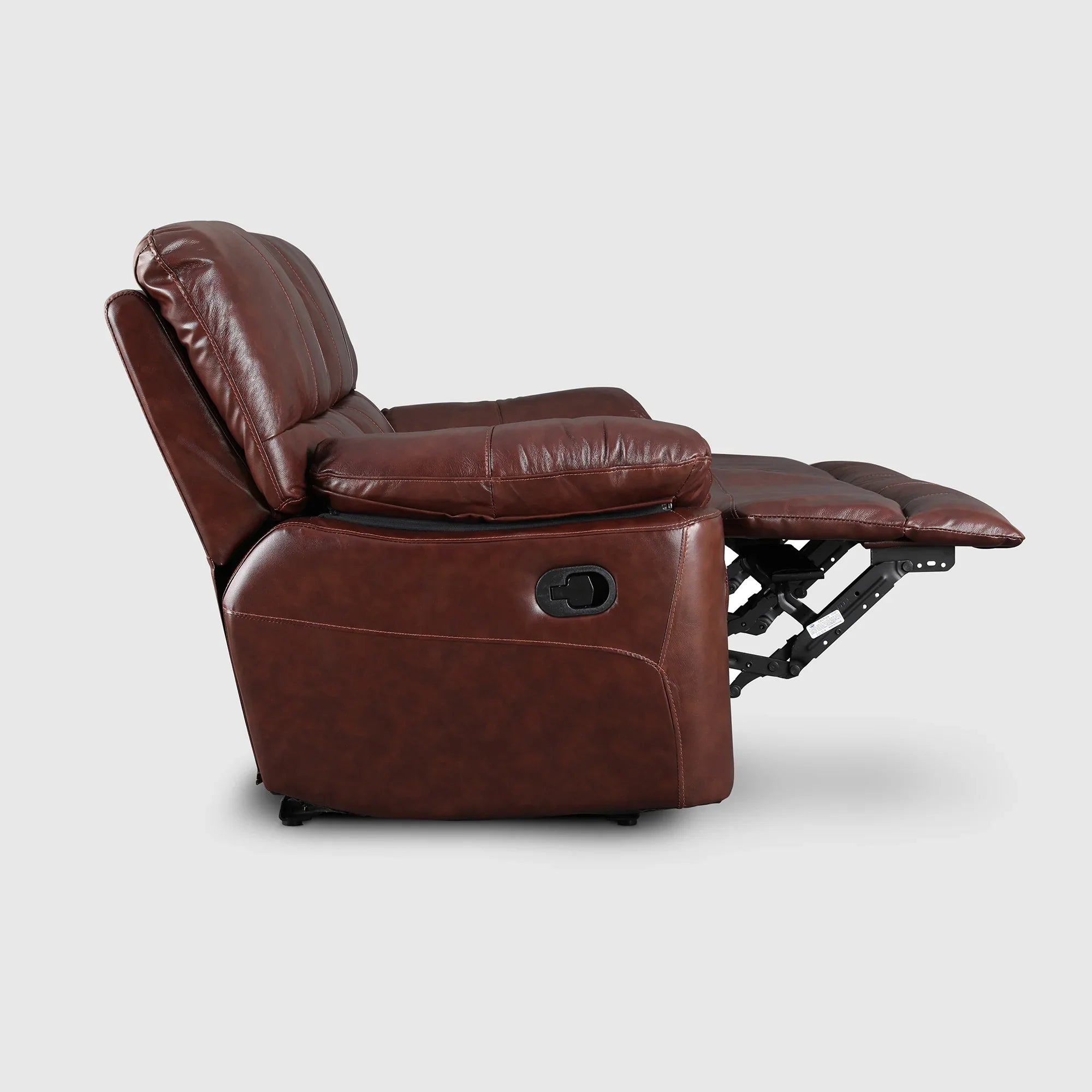Charles Half Leather Two Seater Recliner - HomeTown