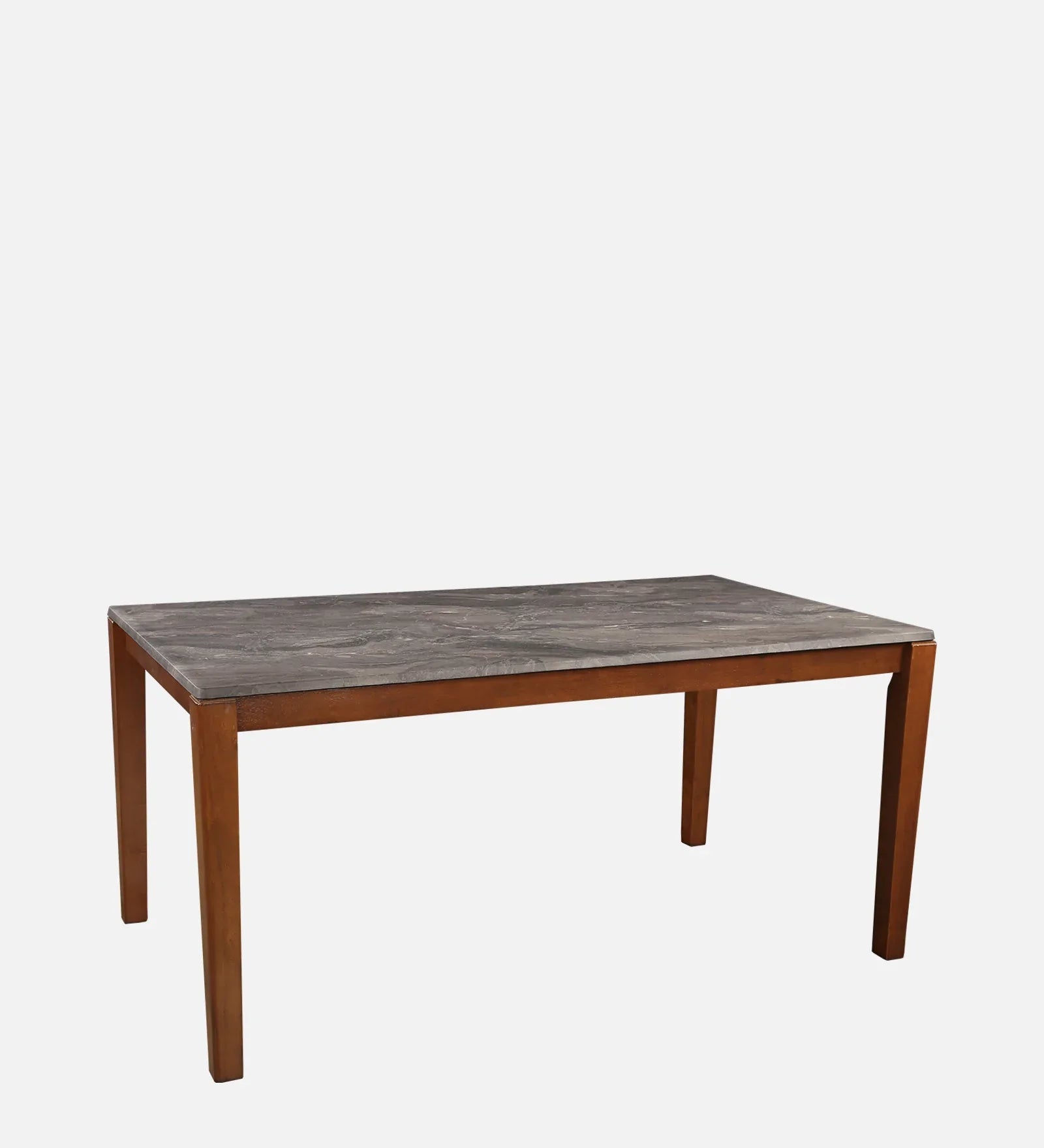 Quest Marble Top Six Seater Dining Set With Bench in Walnut Colour - HomeTown