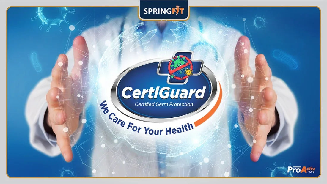 Pro Activ Plus Orthopedic Support HR Foam Queen Mattress 72x66x5 Inch in White Colour - HomeTown