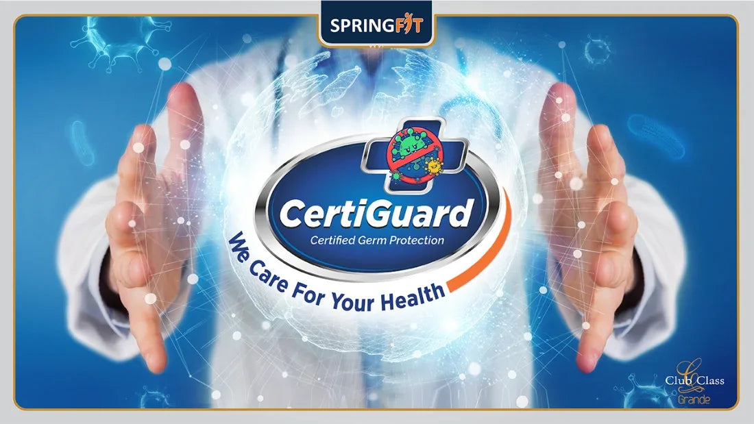 Club Class Grande Pocket Spring Single Mattress 72x36x6 Inch in White Colour - HomeTown