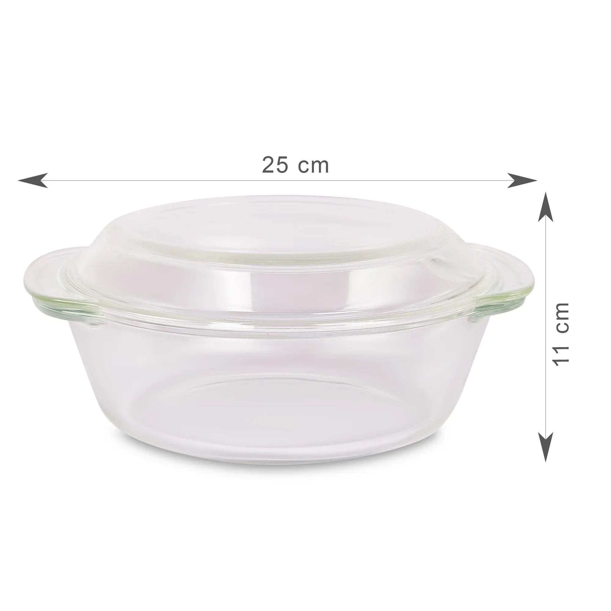 Fiesta Borosilicate Glass Casserole Set of 4 in Clear Colour - HomeTown