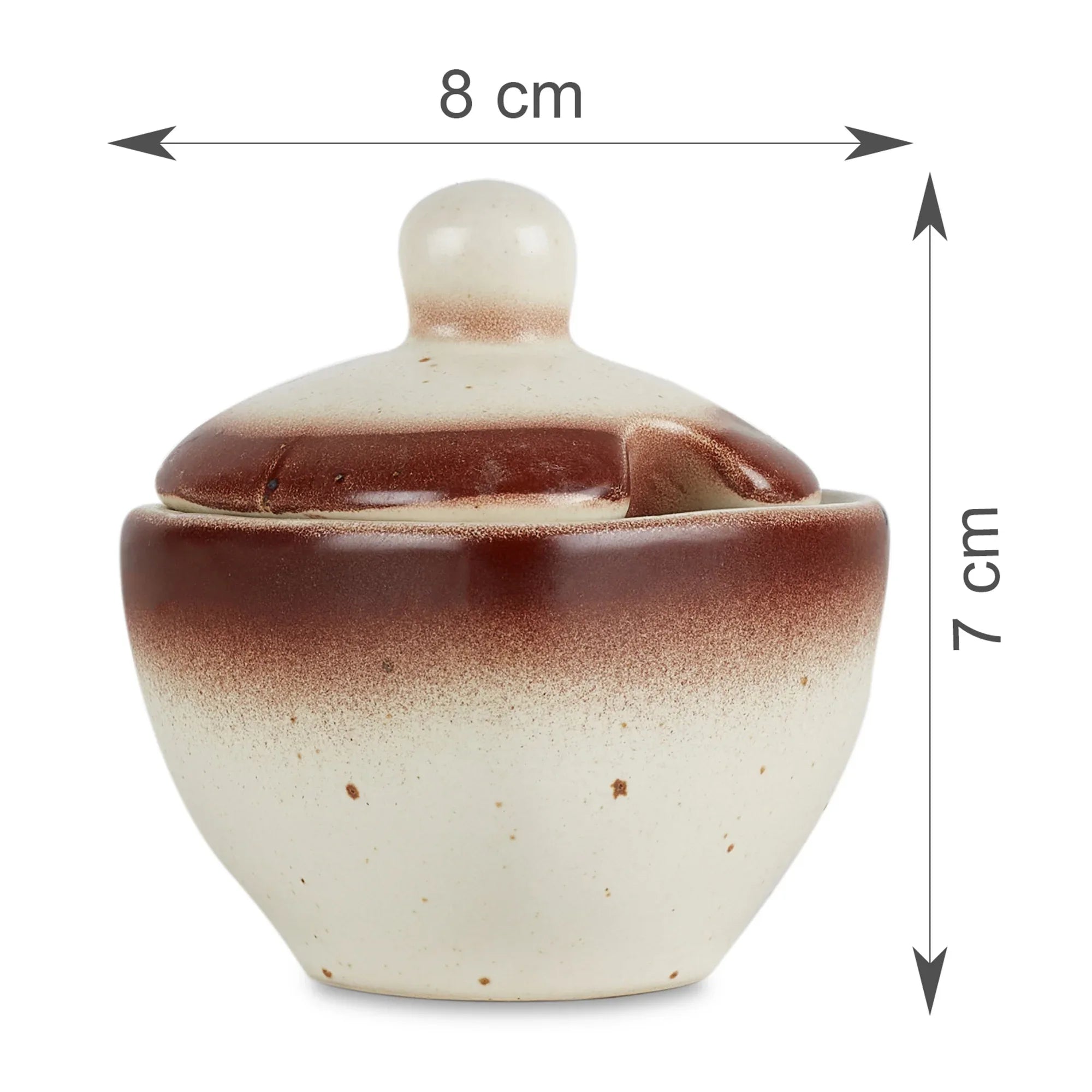 Beautiful Kitchen Studio Pottery Stoneware Condiment/Pickle Set of 3 in Beige Colour - HomeTown