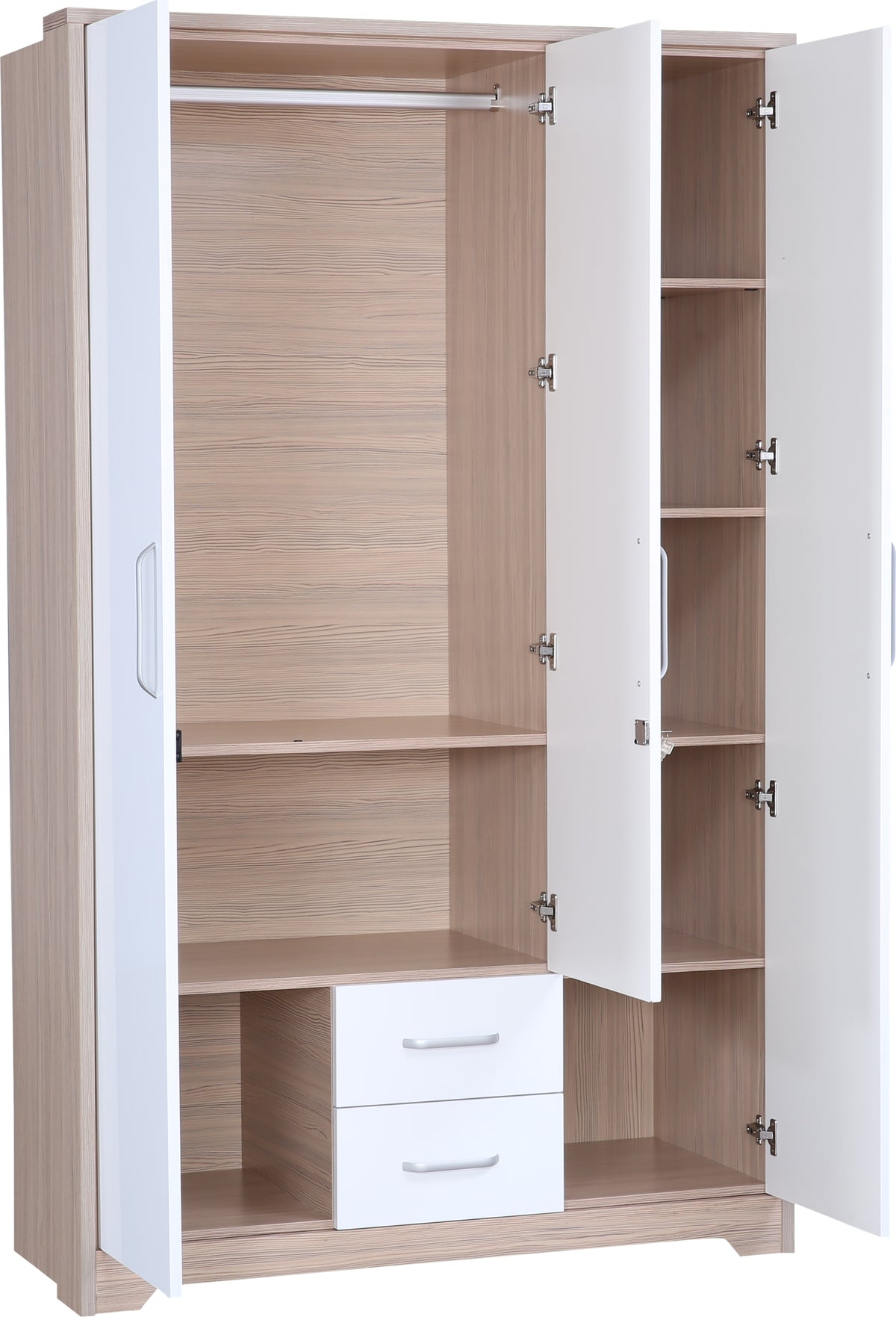 Ambra Three door Wardrobe in Oak Colour