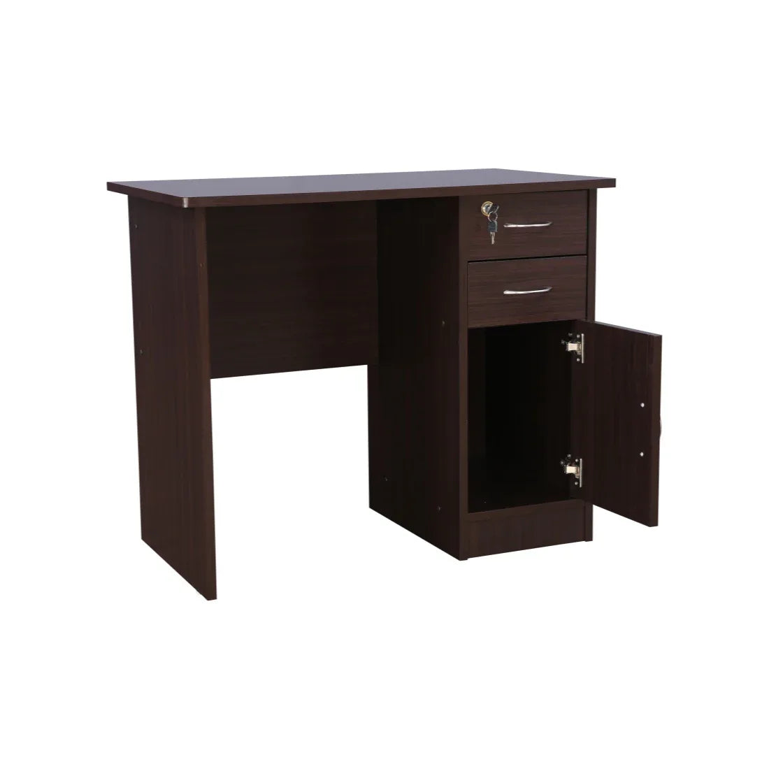 Simply Engineered Wood Study Table with 3 Drawer in Walnut Colour - HomeTown
