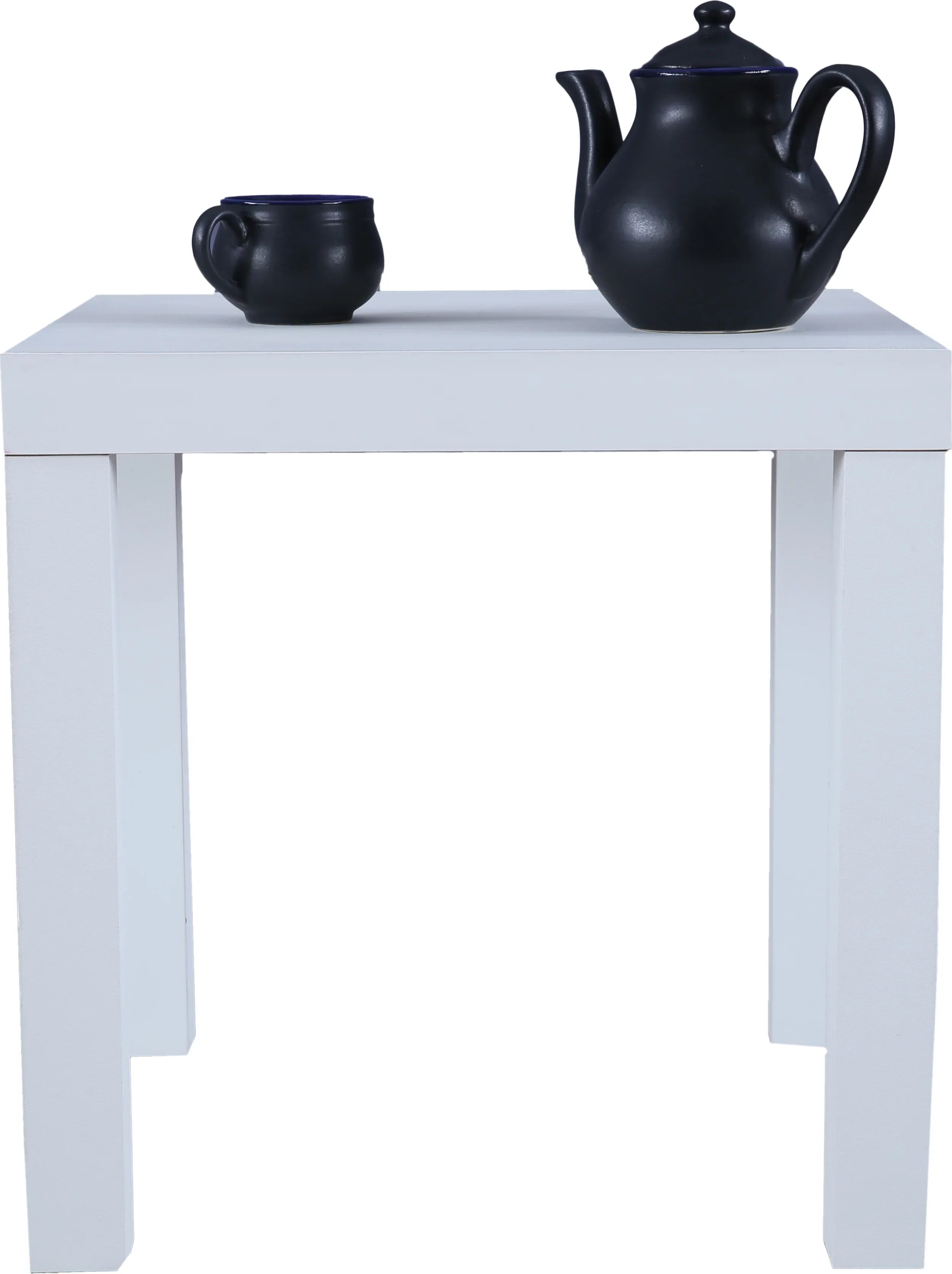 Larix Engineered Wood Side Table in White Colour - HomeTown