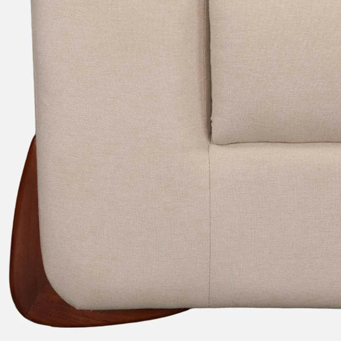 Bodhi Fabric Three Seater Sofa in Beige Colour - HomeTown