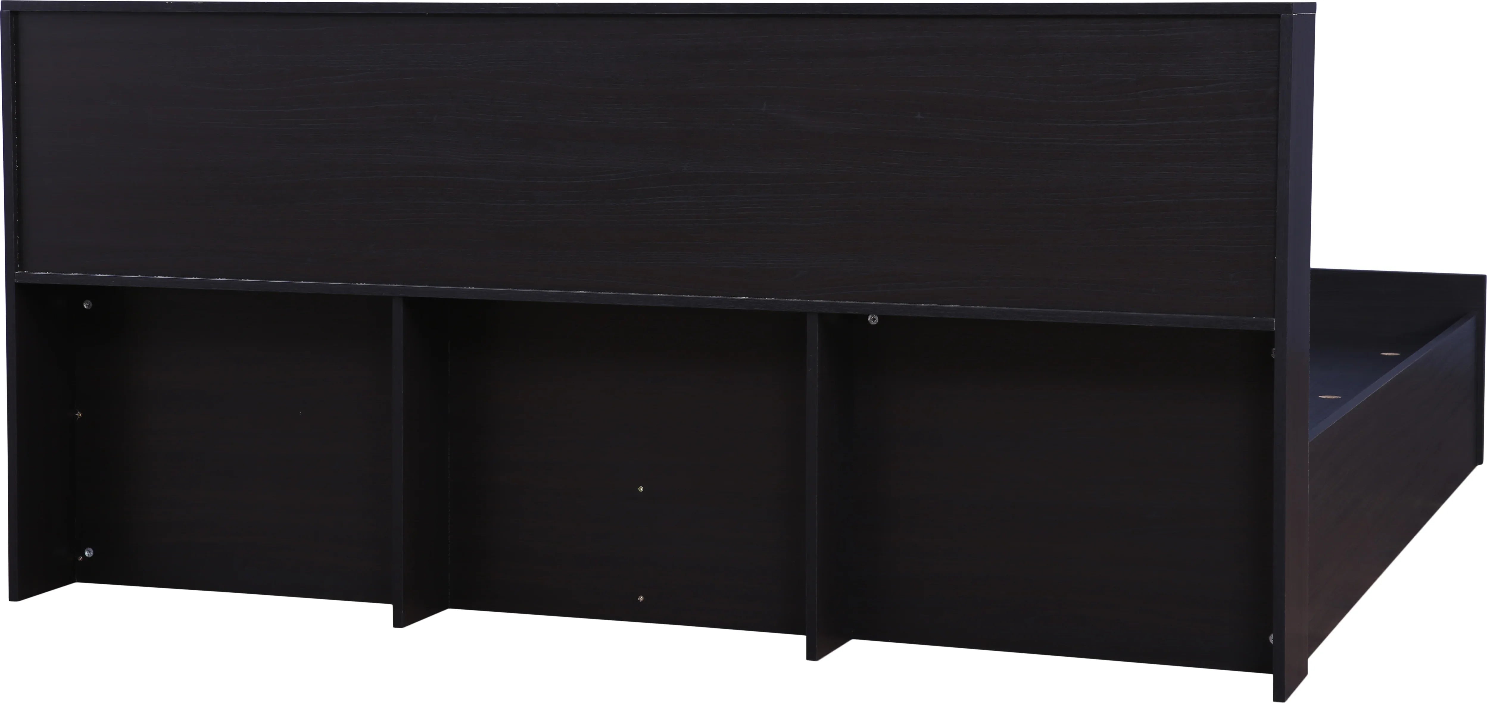 Alex King bed with Box storage in Dark Walnut Colour - HomeTown