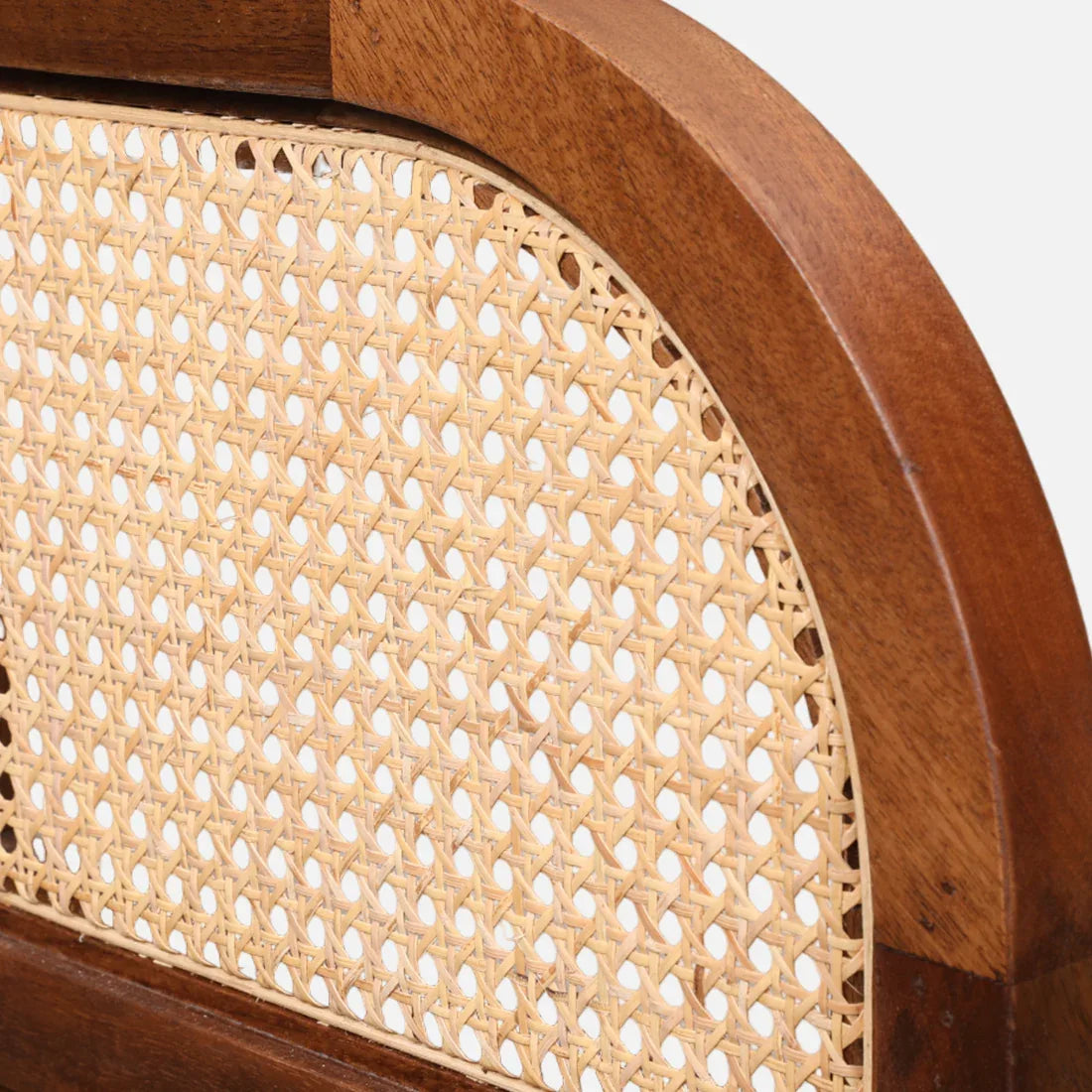 Siam Solidwood Single Seater Sofa in Beige Colour - HomeTown