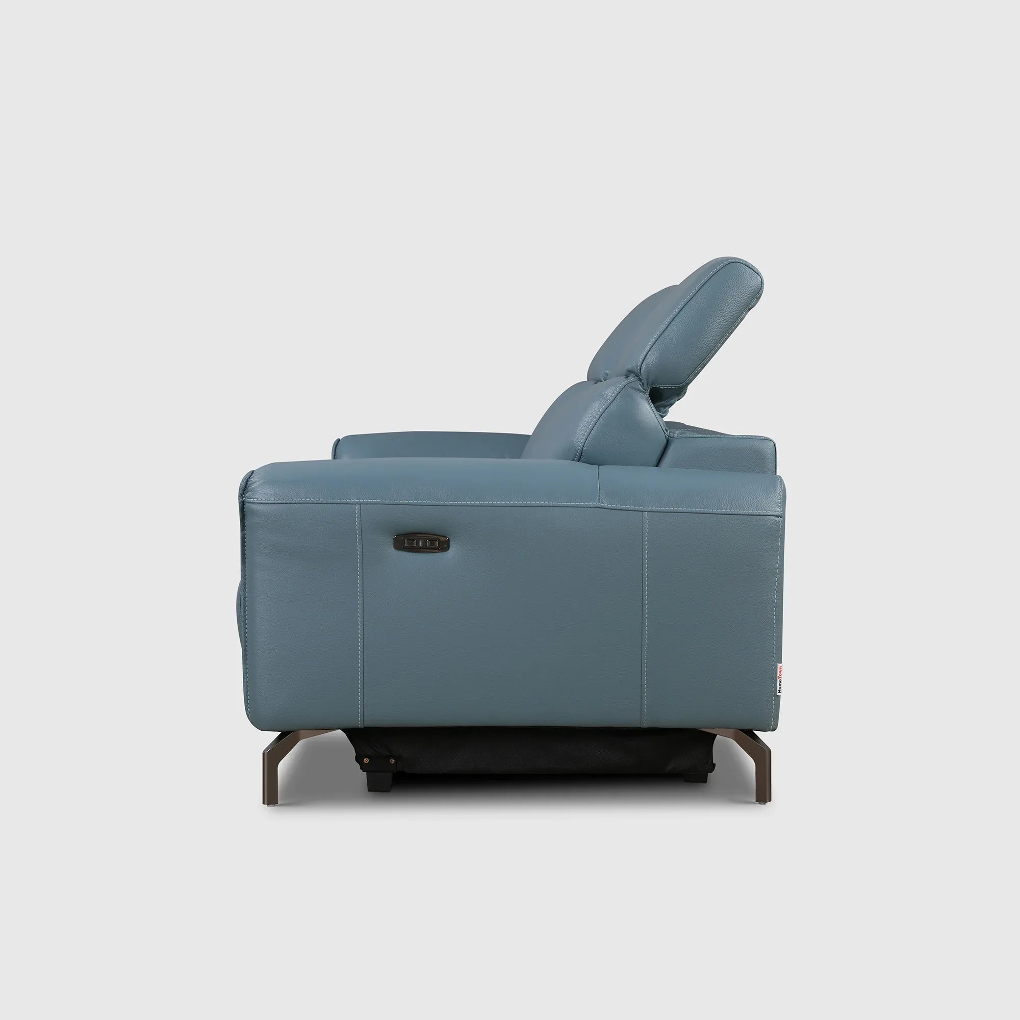 Emilia Half Leather Three seater Electric Recliner - HomeTown