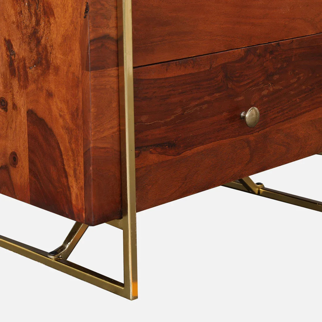 Alviya Book Shelves in Natural & Gold Colour - HomeTown