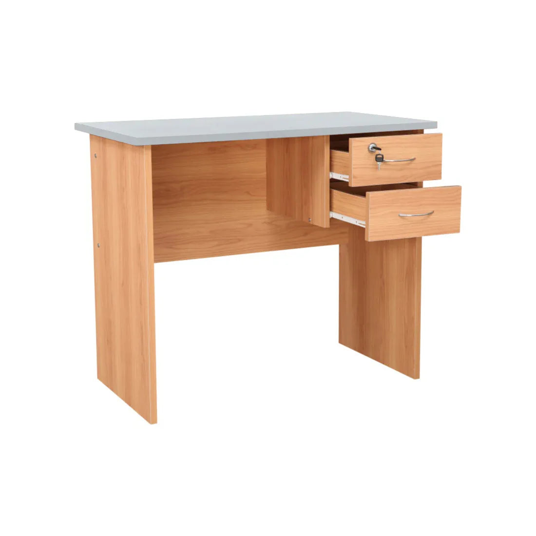 Simply Study Table in Honey + White Colour - HomeTown