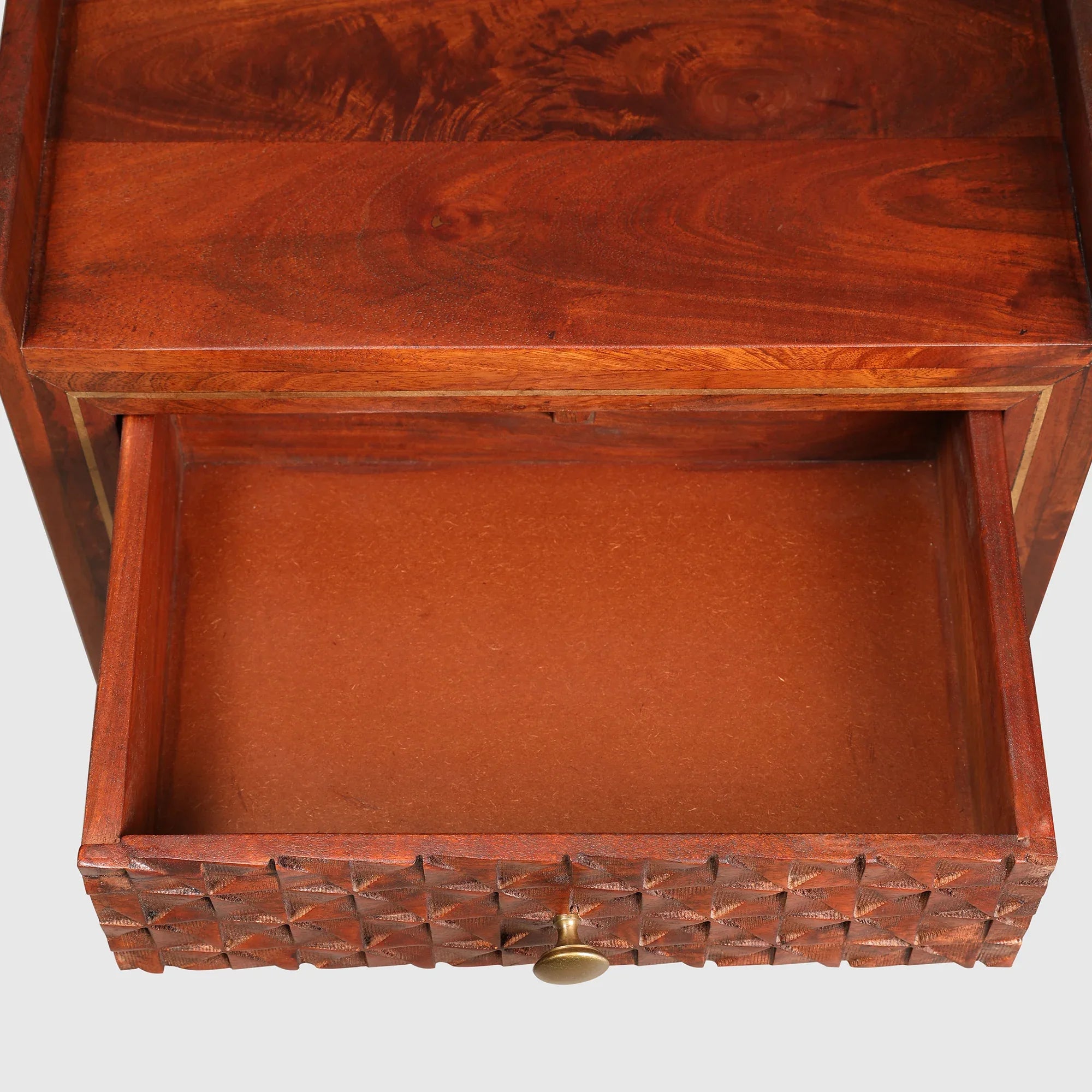 Phoolkari Night Stand in Honey Colour - HomeTown