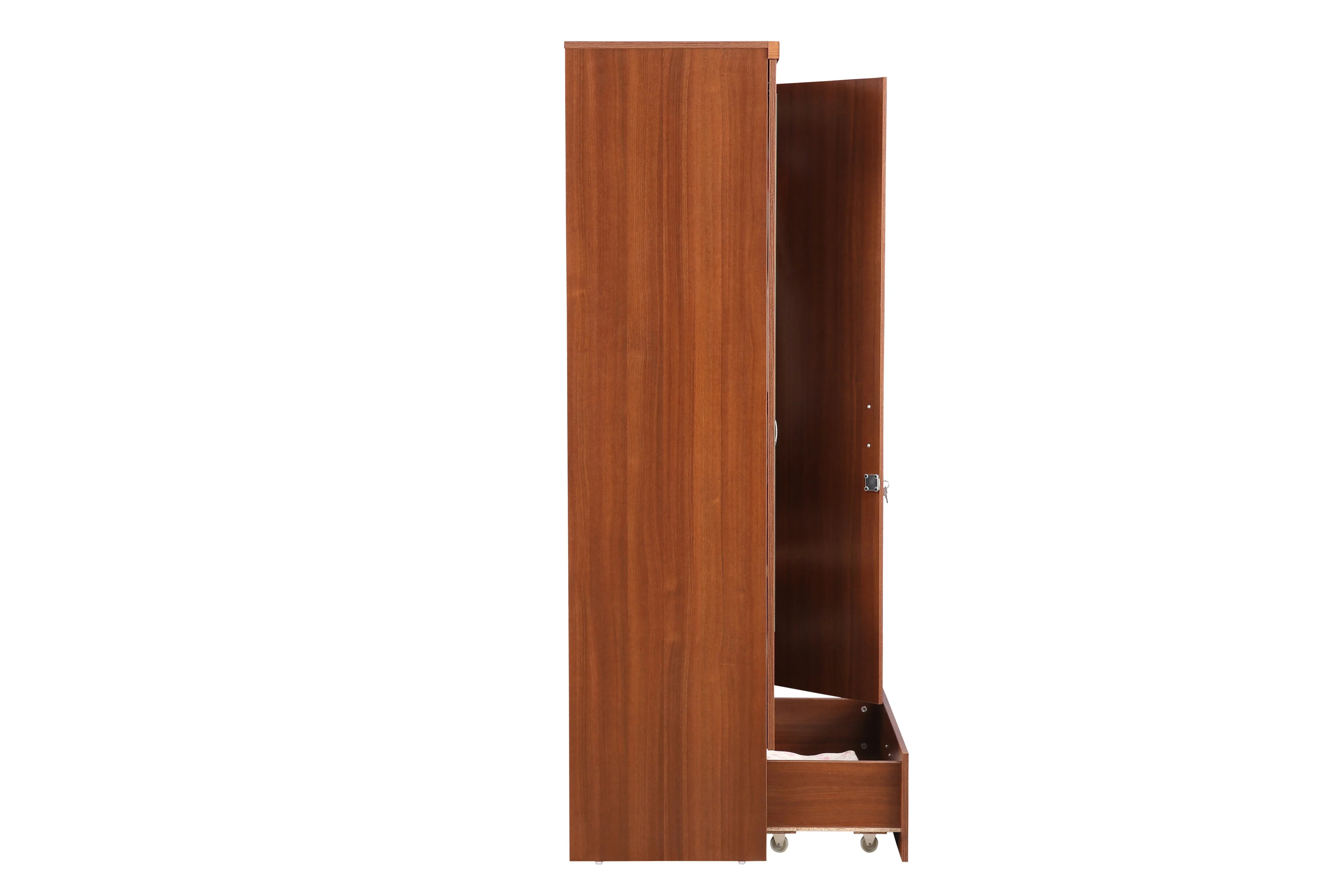 Ultima 2 door wardrobe in Walnut Finish - HomeTown