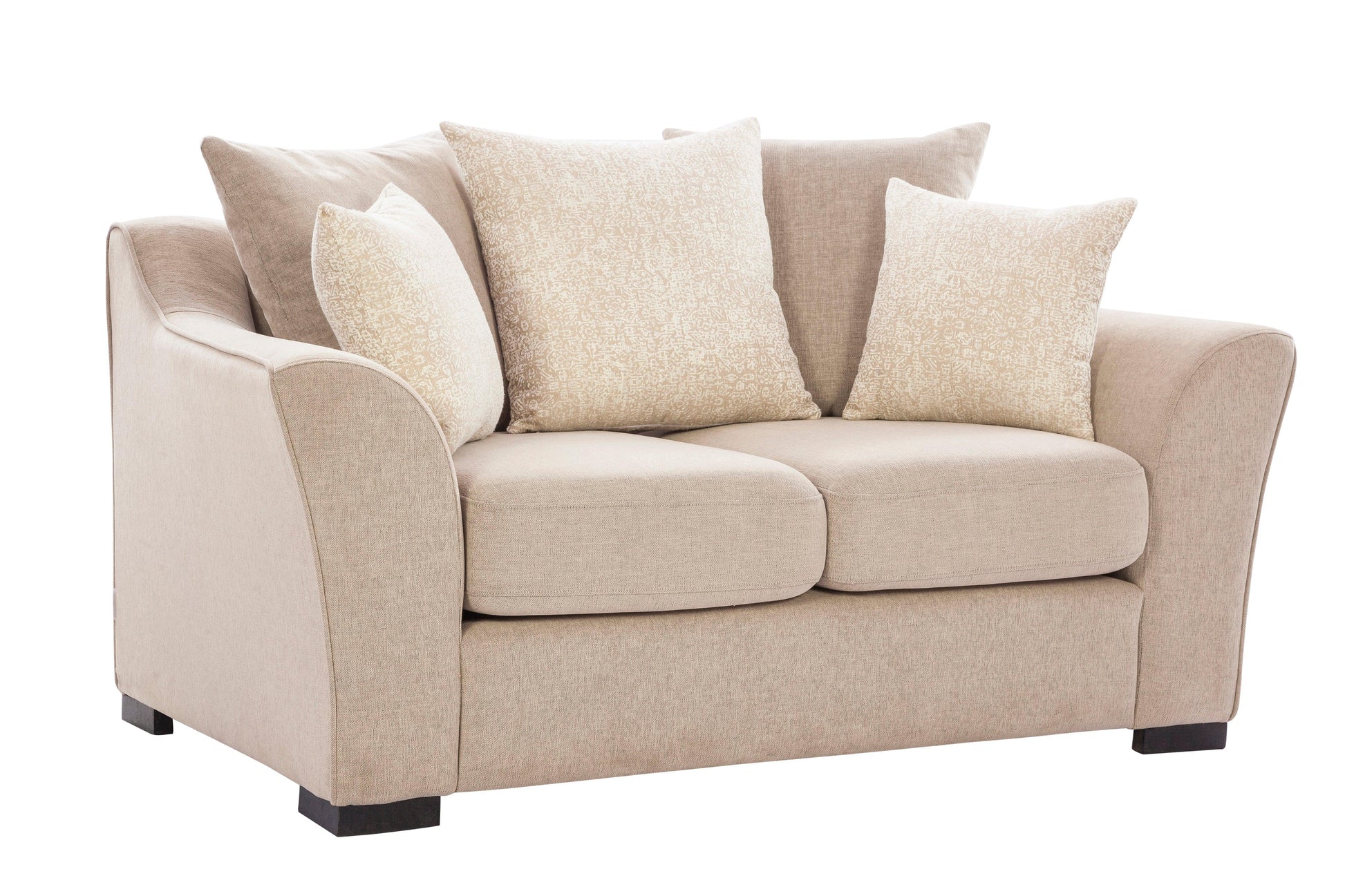 Perth Fabric Three + Two Seater Sofa in Beige Colour - HomeTown