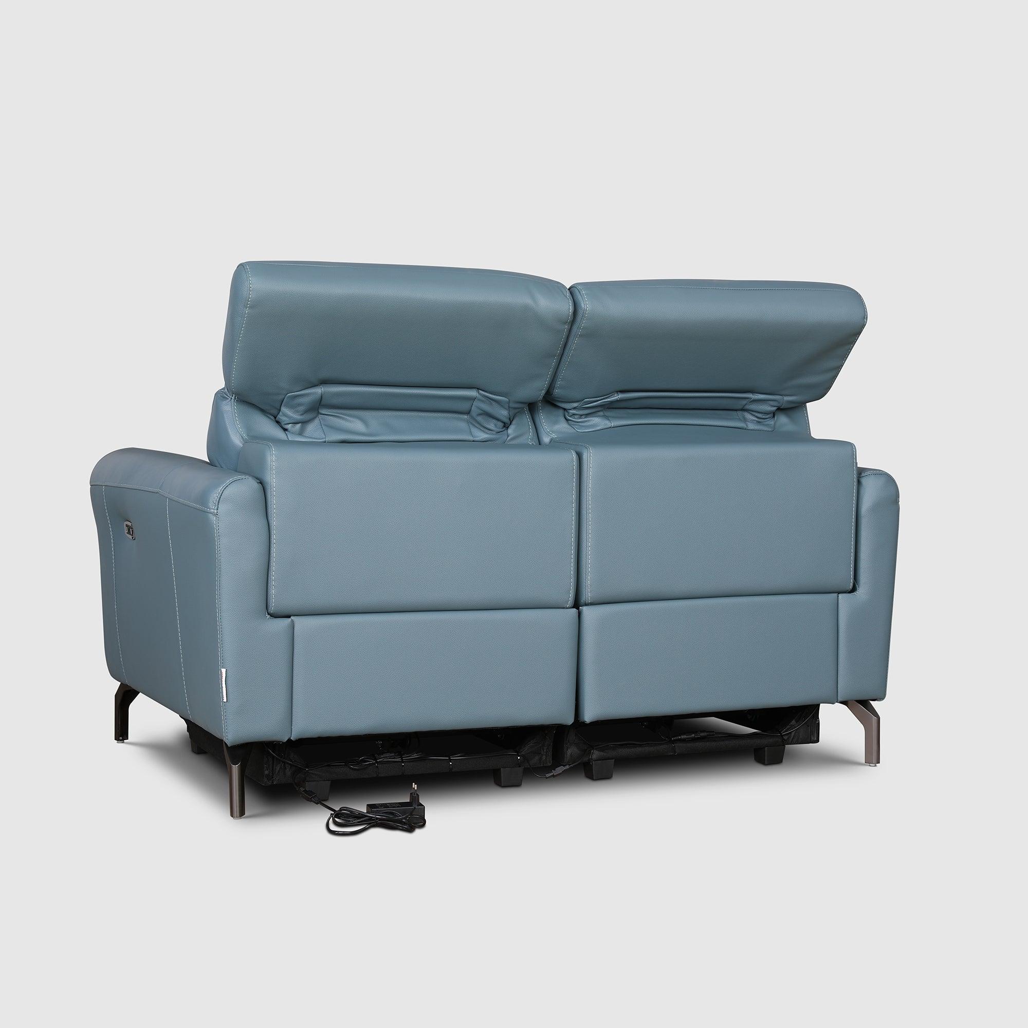 Emilia Half Leather Two Seater Electric Recliner - HomeTown