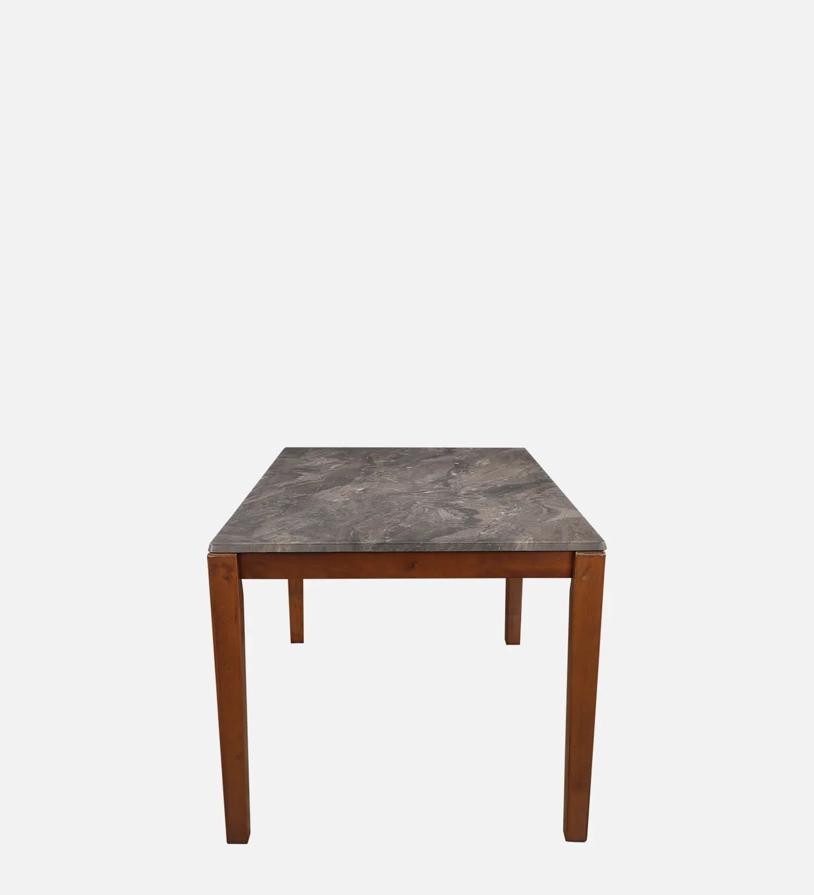 Quest Marble Top Six Seater Dining Set With Bench in Walnut Colour - HomeTown
