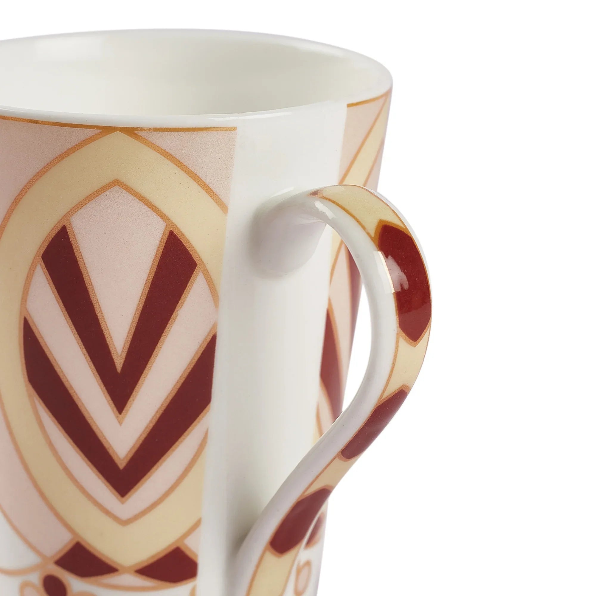 Sapphire Bone China Coffee Mug Set of 4 in Peach Colour - HomeTown