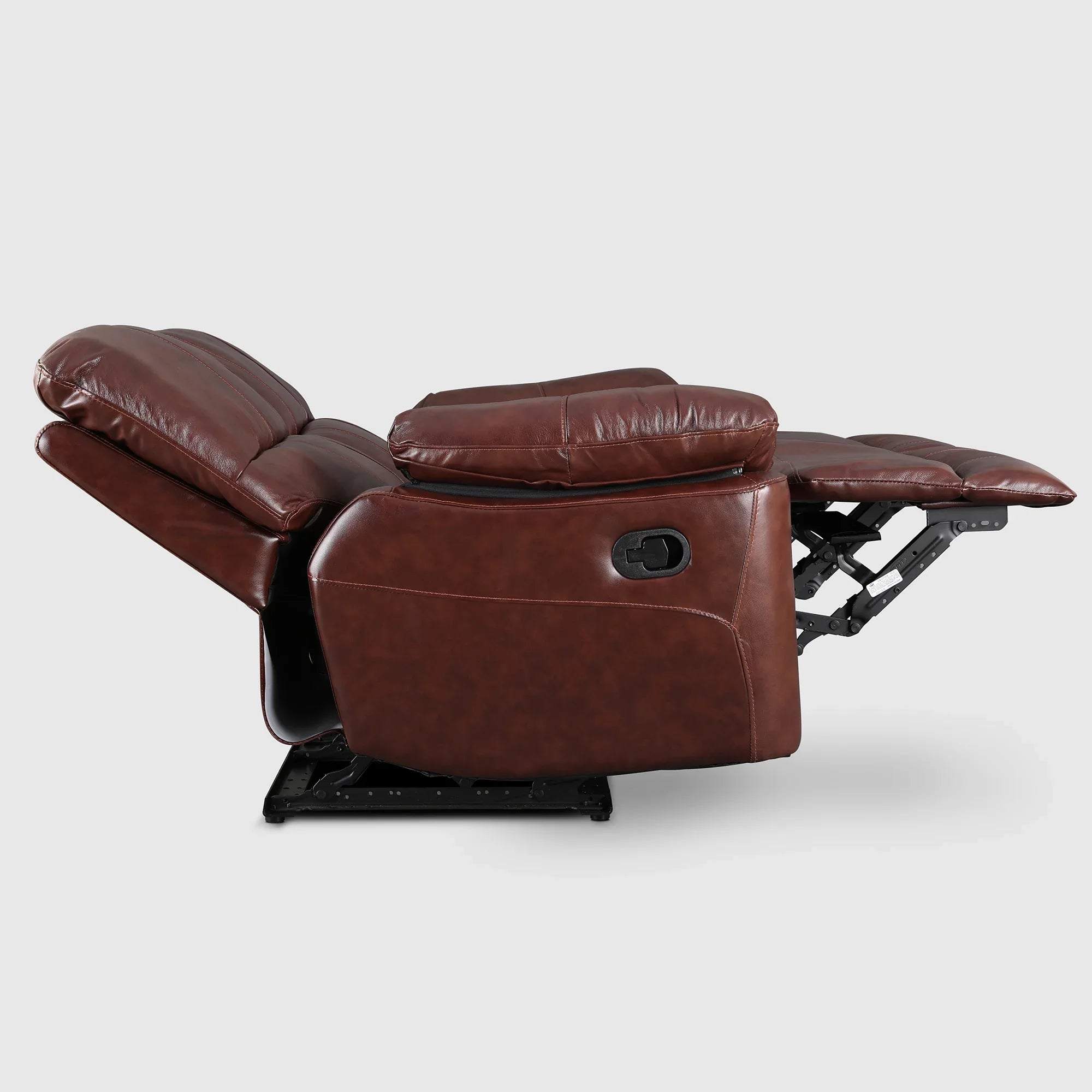 Charles Half Leather Two Seater Recliner - HomeTown