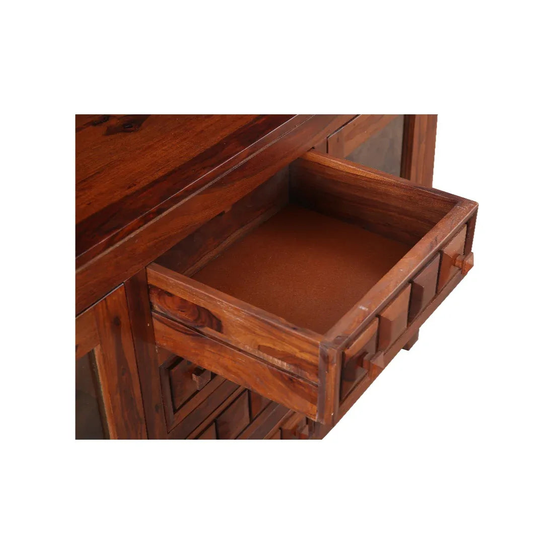 Woodrow Sheesham Wood(Rosewood) Storage Sideboard in Honey Colour - HomeTown