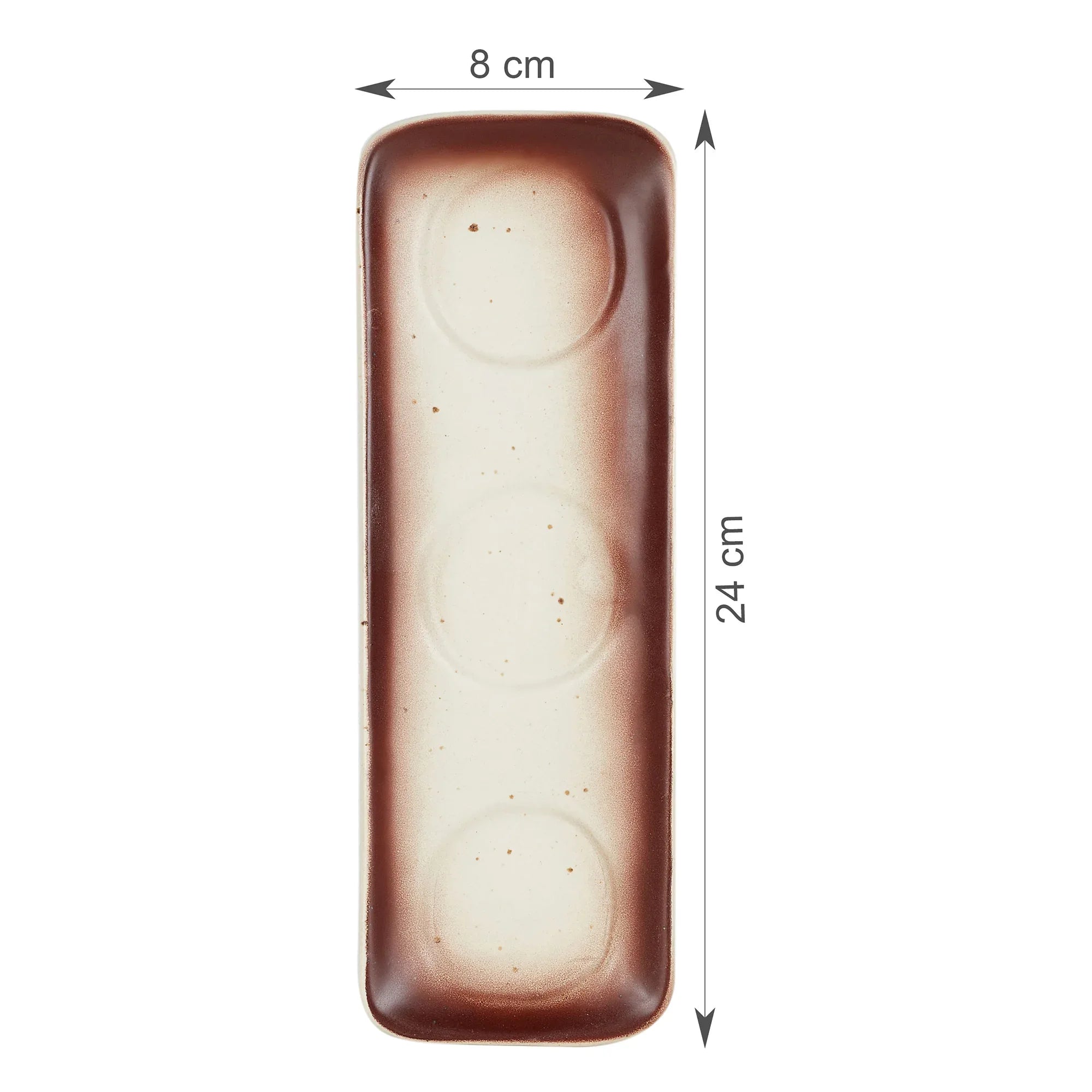 Beautiful Kitchen Studio Pottery Stoneware Condiment/Pickle Set of 3 in Beige Colour - HomeTown