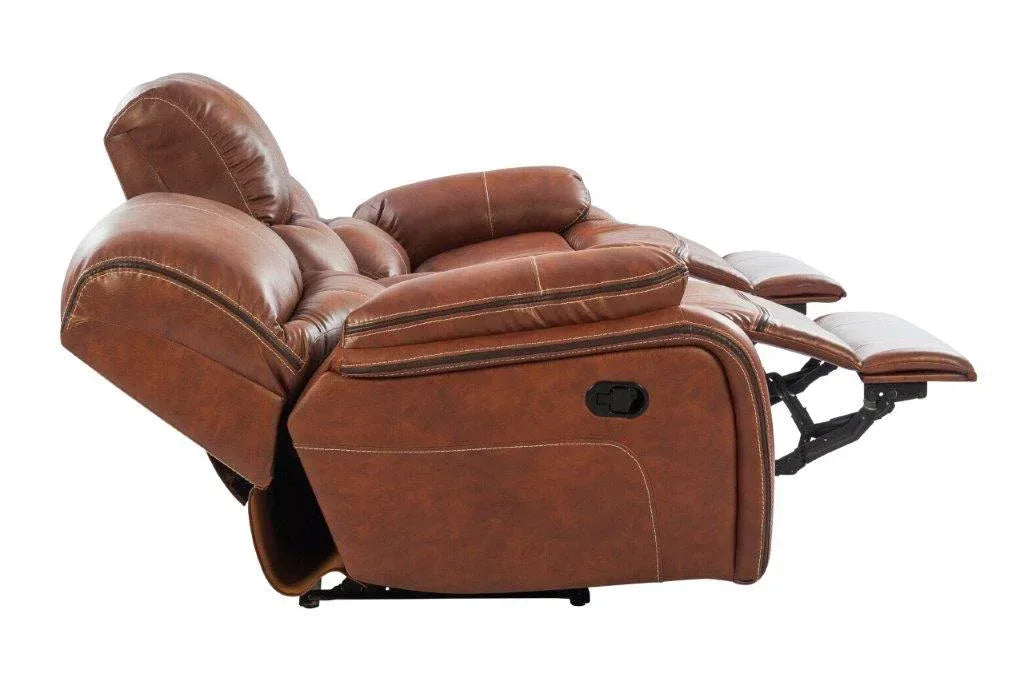 Tigris Leatherette Recliner In Brown Colour - HomeTown