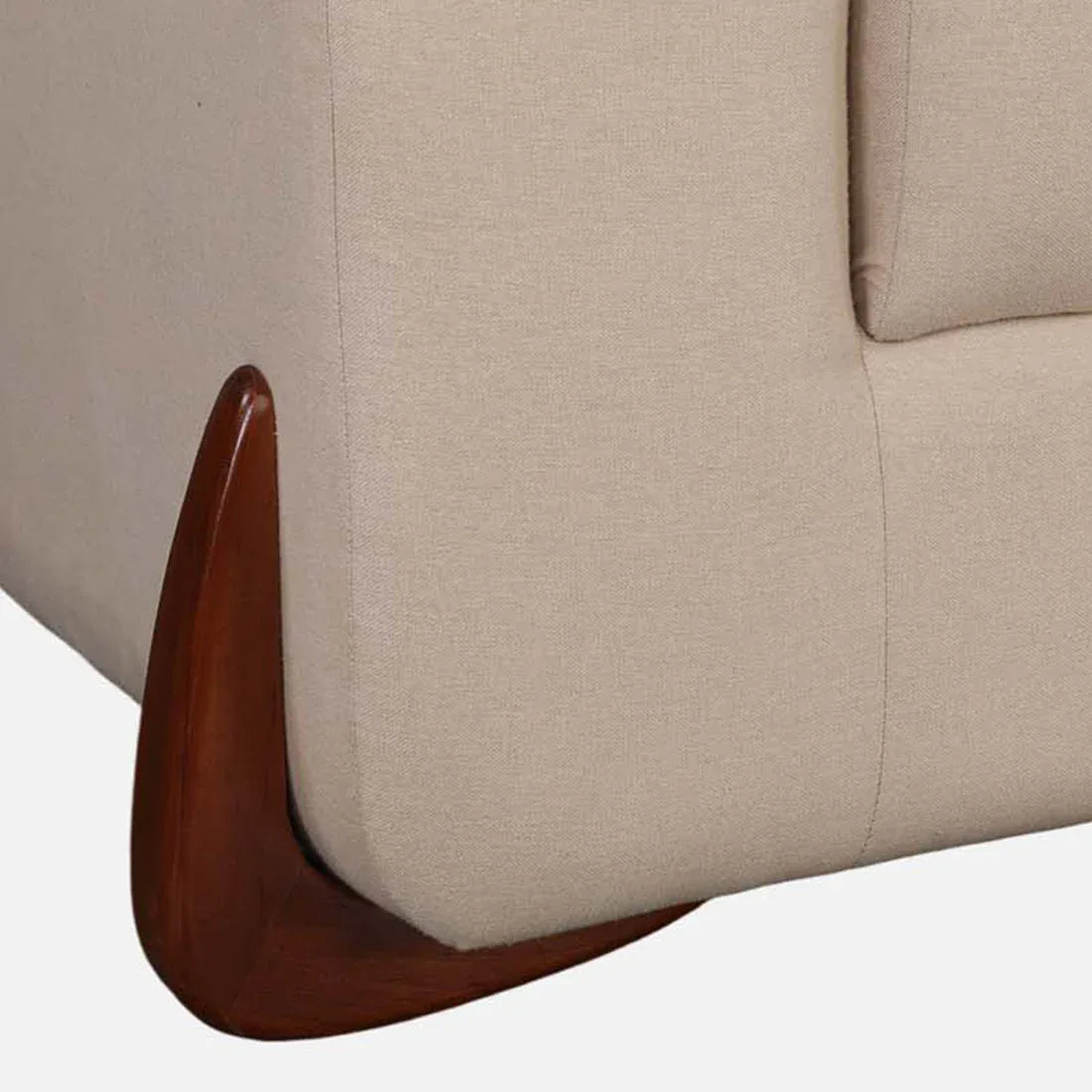 Bodhi Fabric Two Seater Sofa in Beige Colour - HomeTown