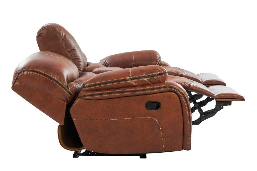 Tigris Leatherette Recliner In Brown Colour - HomeTown