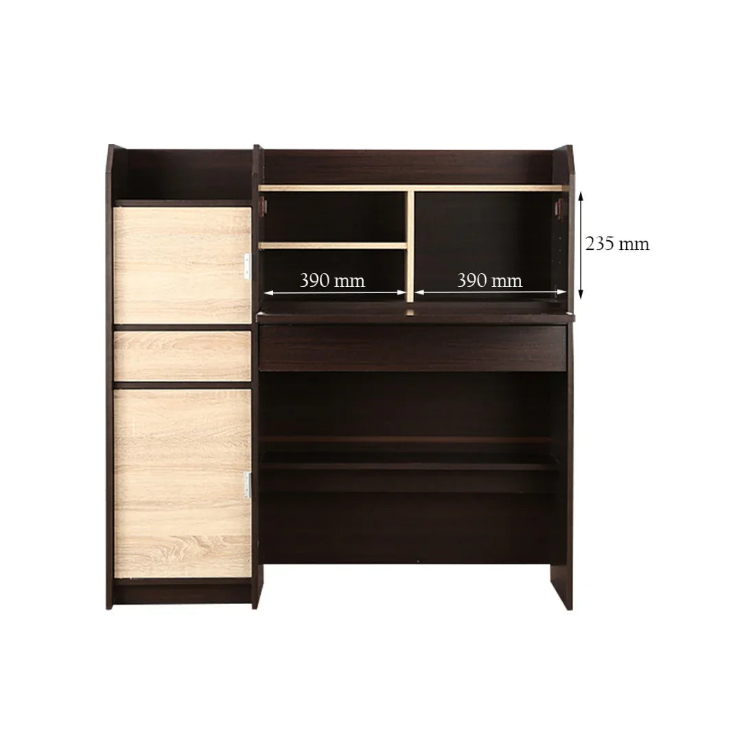 Florence Study Table in Walnut Colour - HomeTown