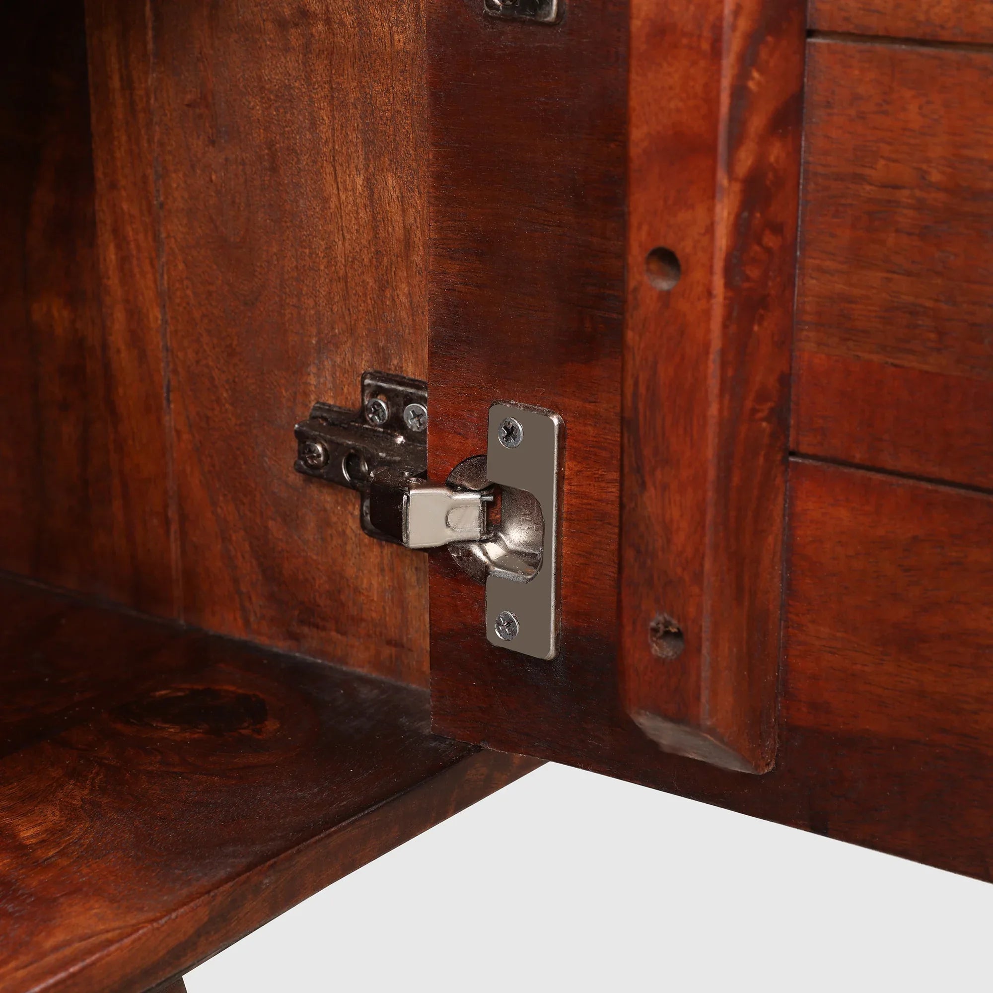 Phoolkari Full Height TV Unit in Honey Finish Colour - HomeTown