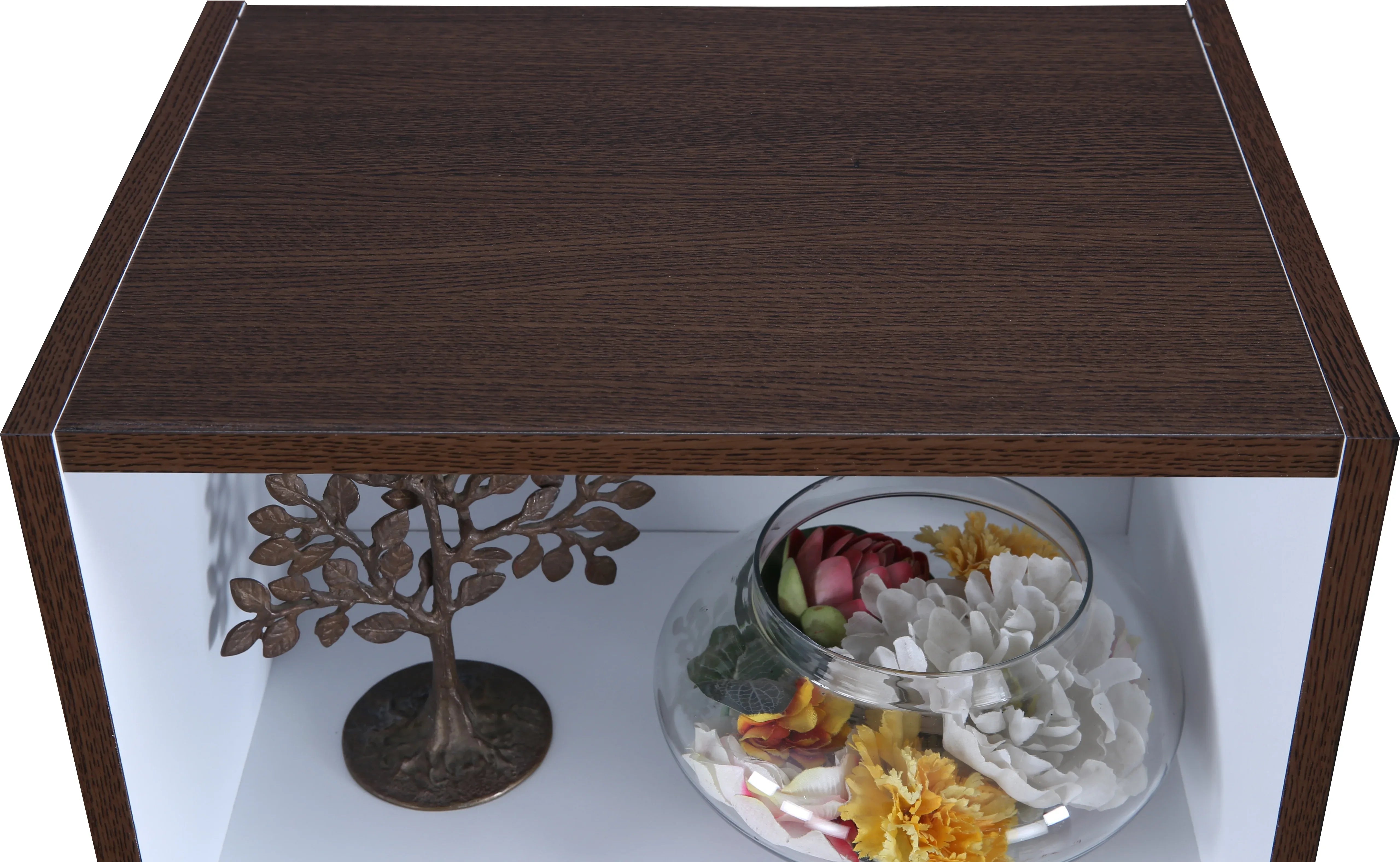 Mezzola Engineered Wood 4 Tier Bookshelf in Wenge Colour - HomeTown