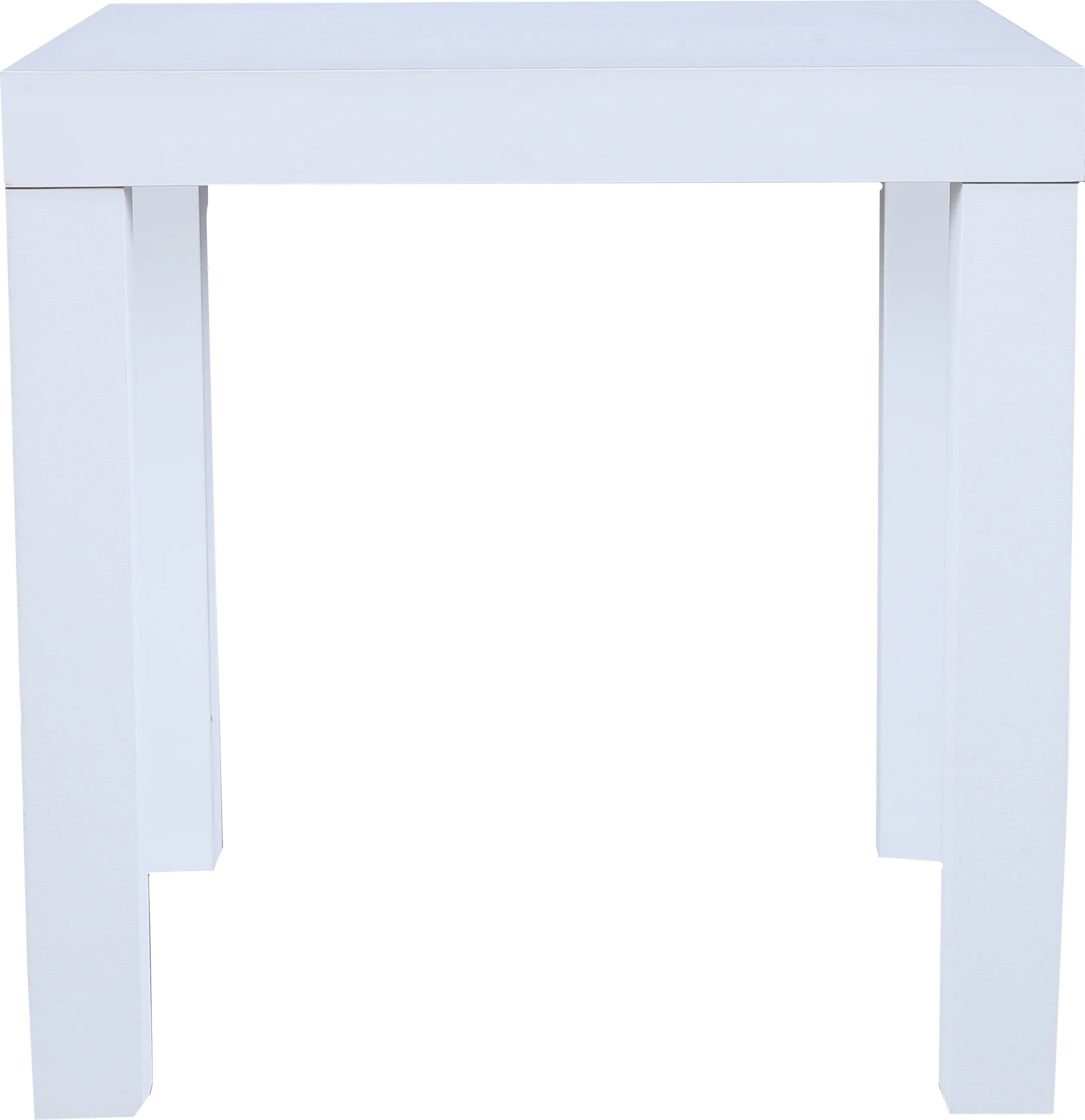 Larix Engineered Wood Side Table in White Colour - HomeTown