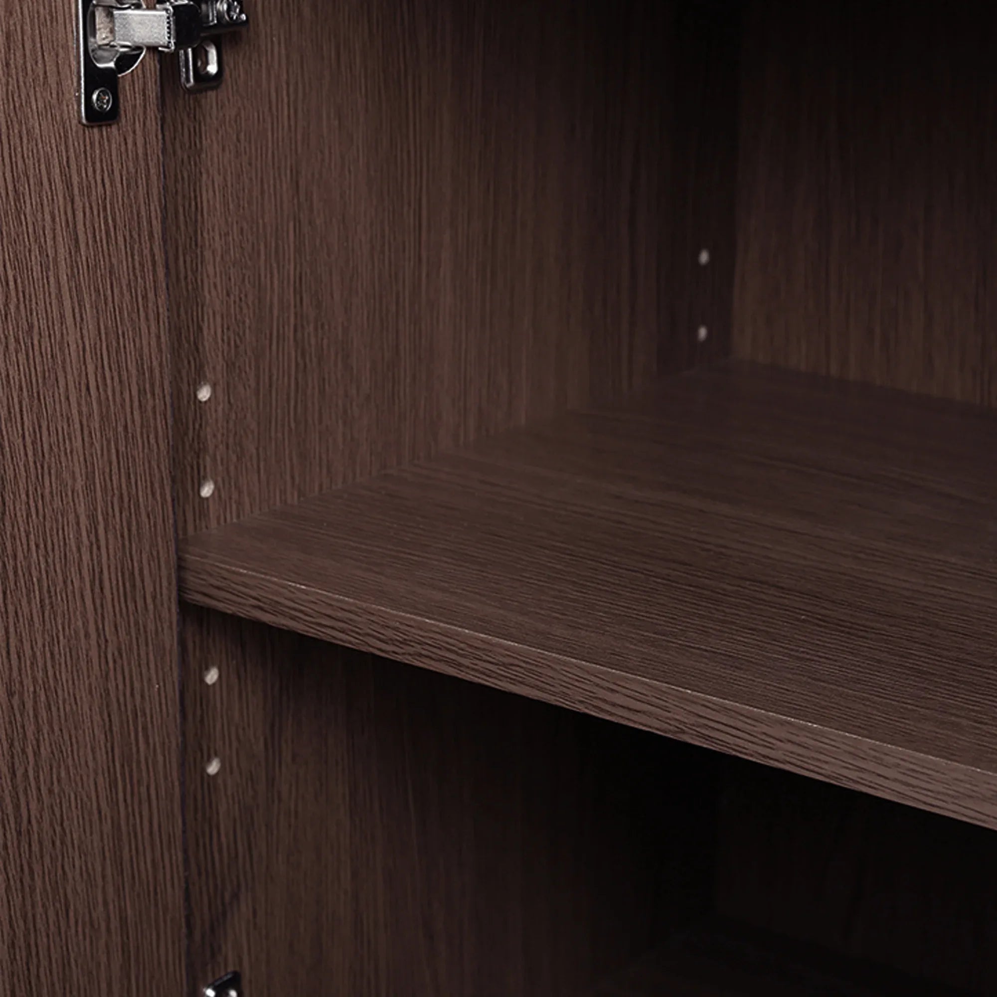 Albert Engineered Wood 3 Door Cabinet in Oak Colour - HomeTown
