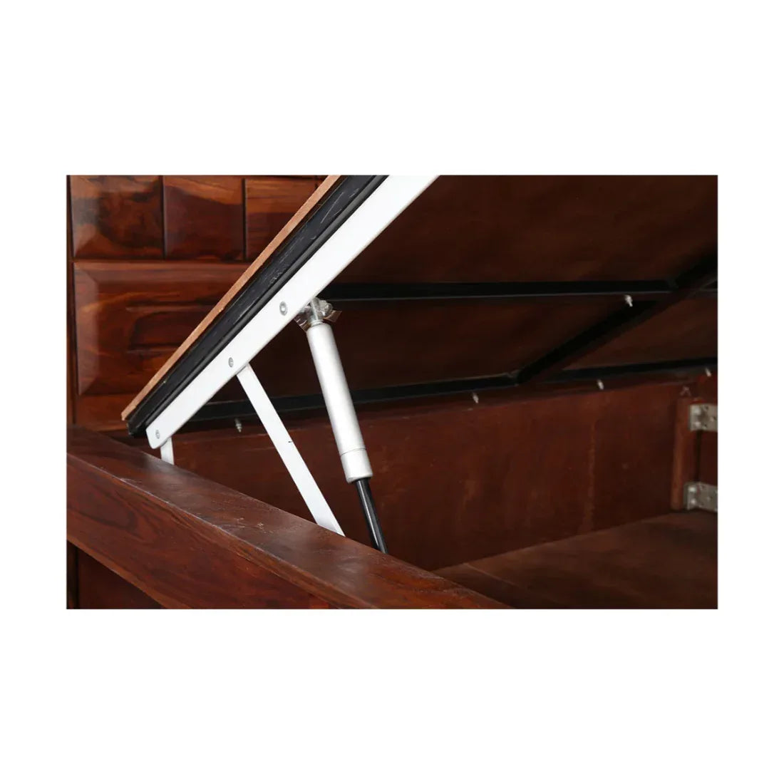 Woodrow Sheesham Wood (Rosewood) bed with storage in Honey Colour - HomeTown